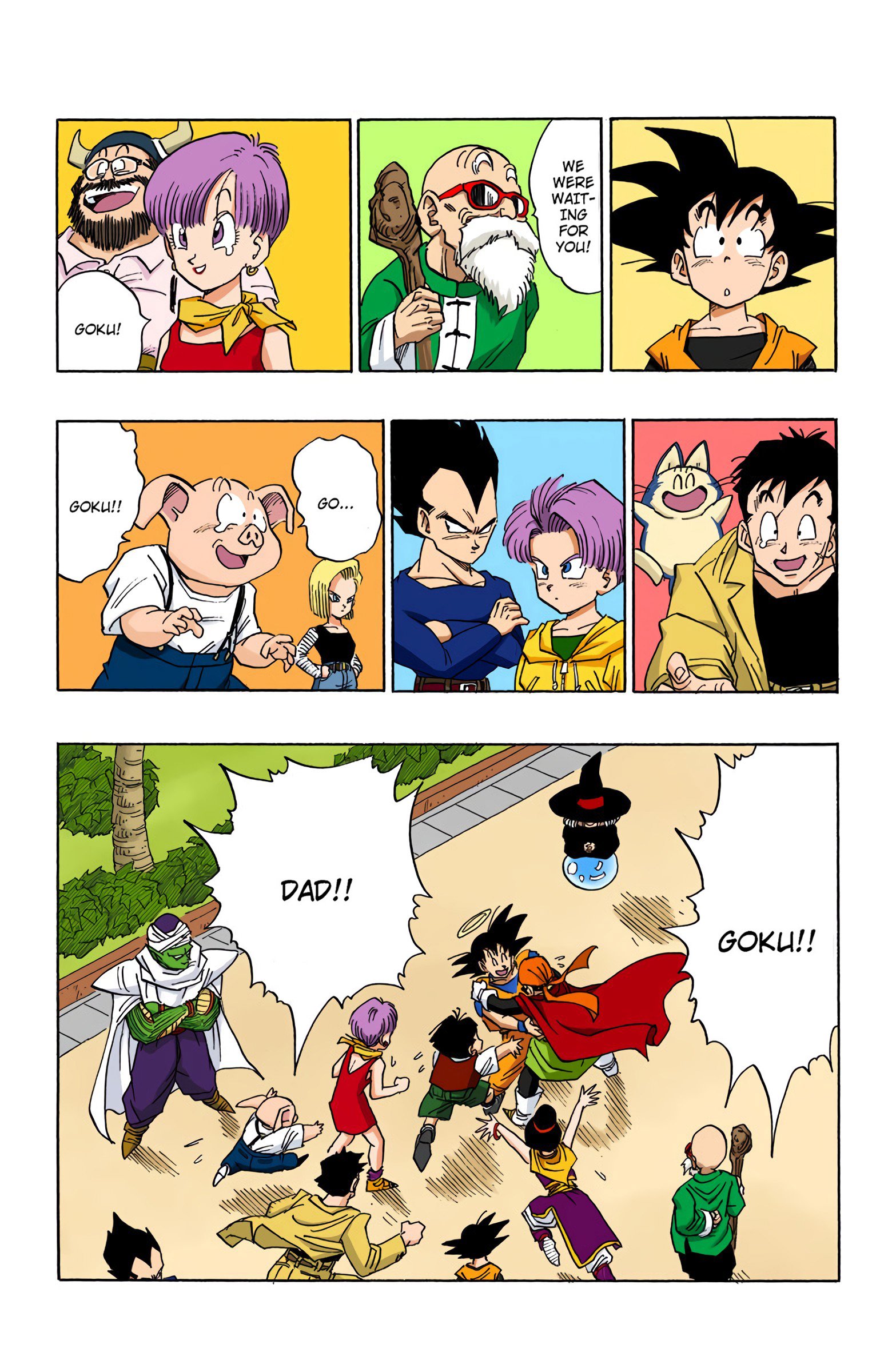 DBZ Majin Buu Saga Colored Manga