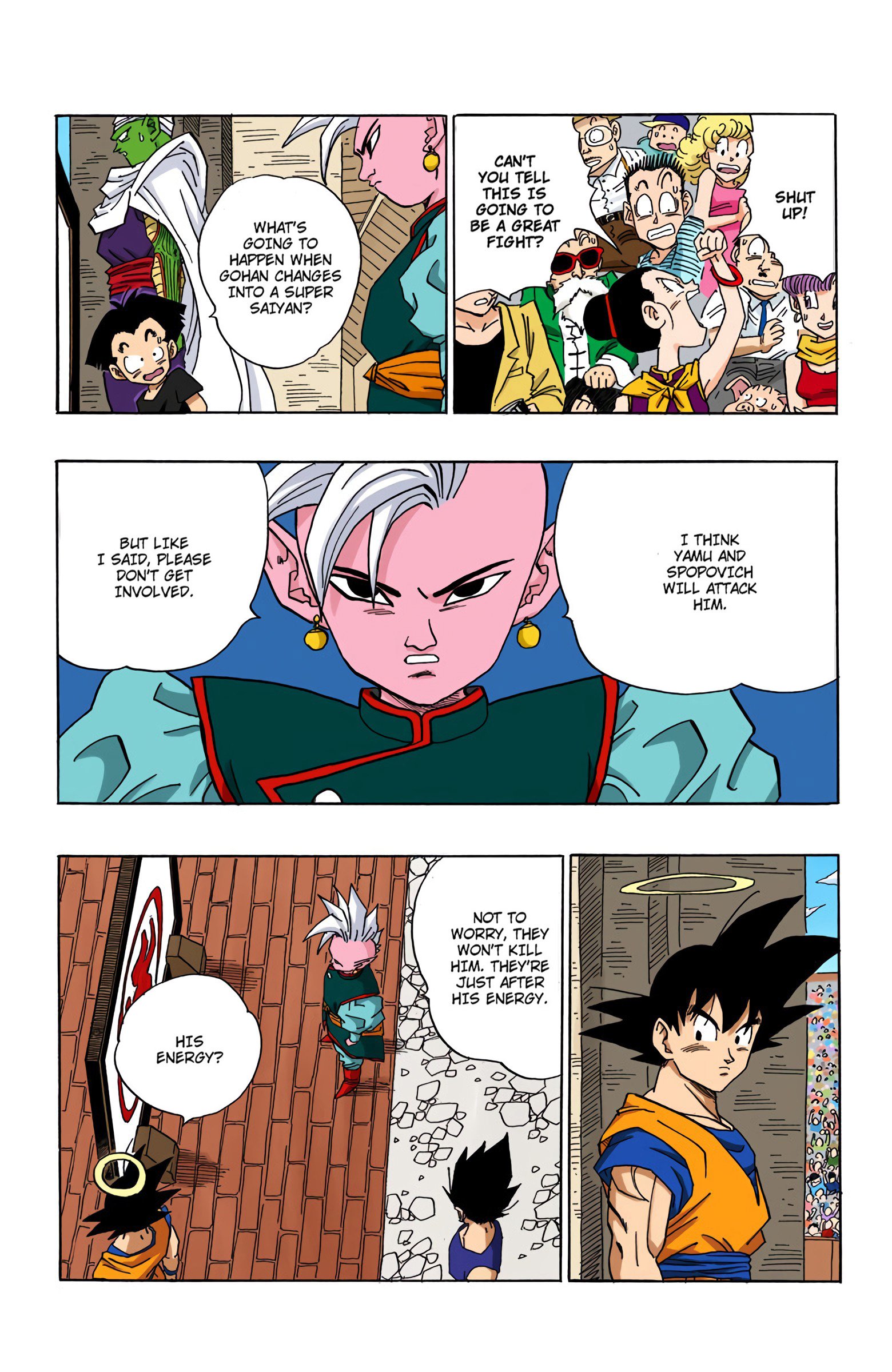 DBZ Majin Buu Saga Colored Manga