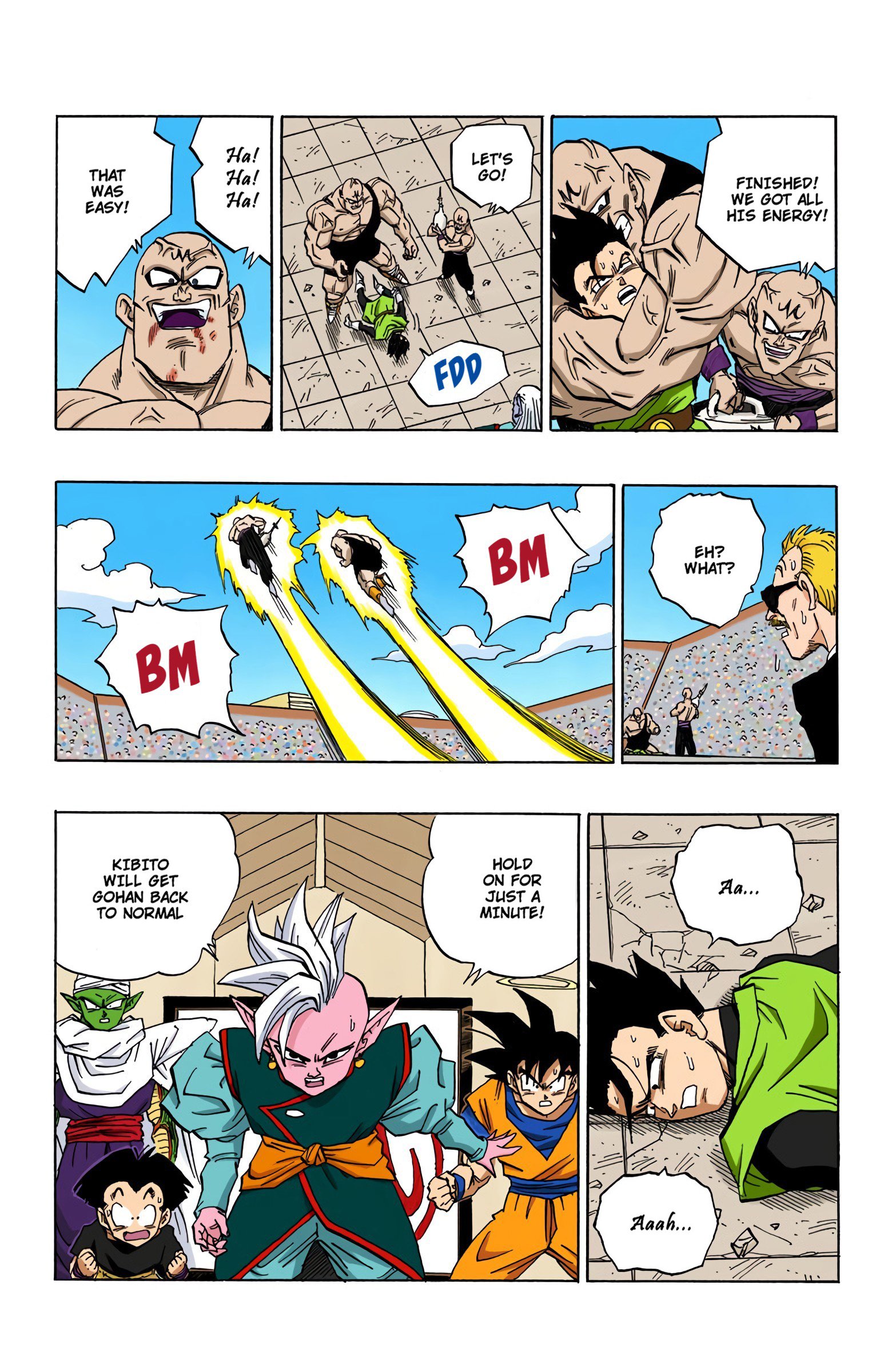 DBZ Majin Buu Saga Colored Manga