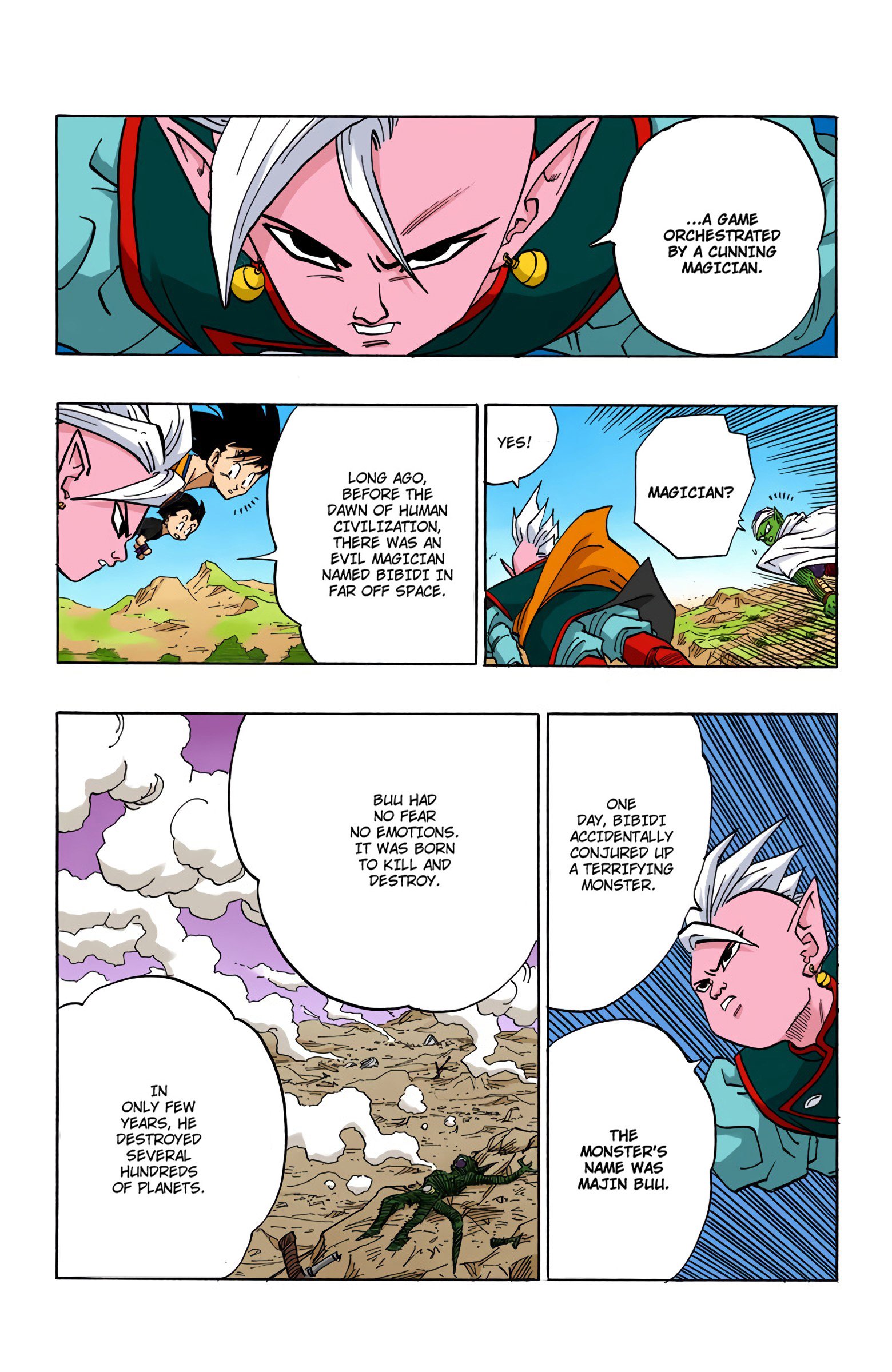 DBZ Majin Buu Saga Colored Manga