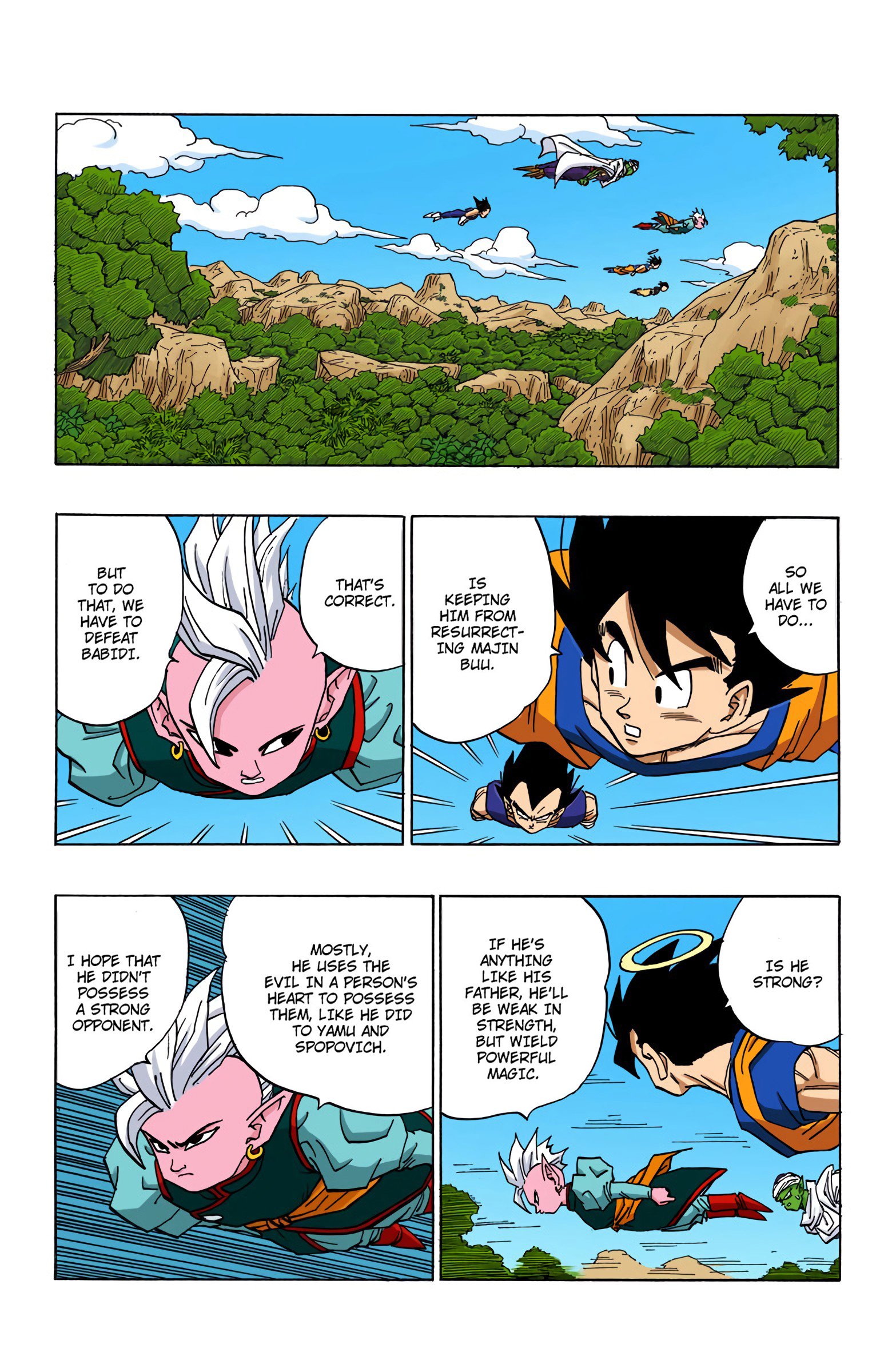 DBZ Majin Buu Saga Colored Manga