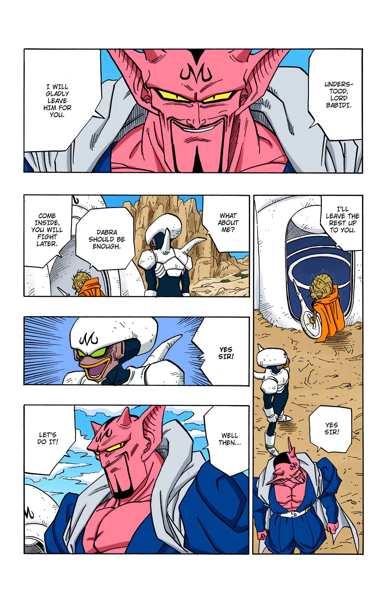 DBZ Majin Buu Saga Colored Manga