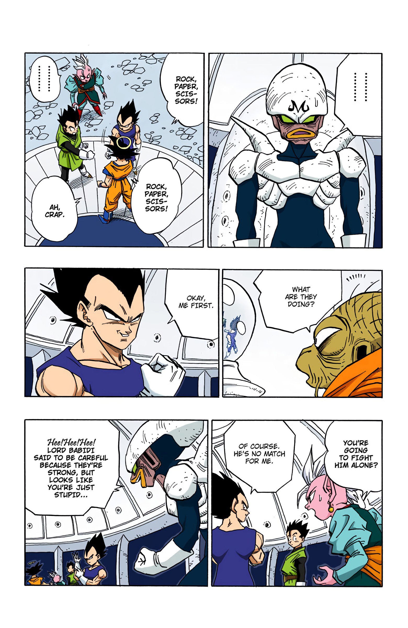 DBZ Majin Buu Saga Colored Manga