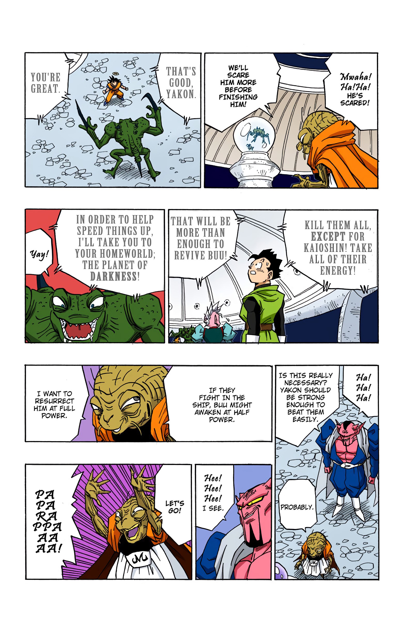 DBZ Majin Buu Saga Colored Manga