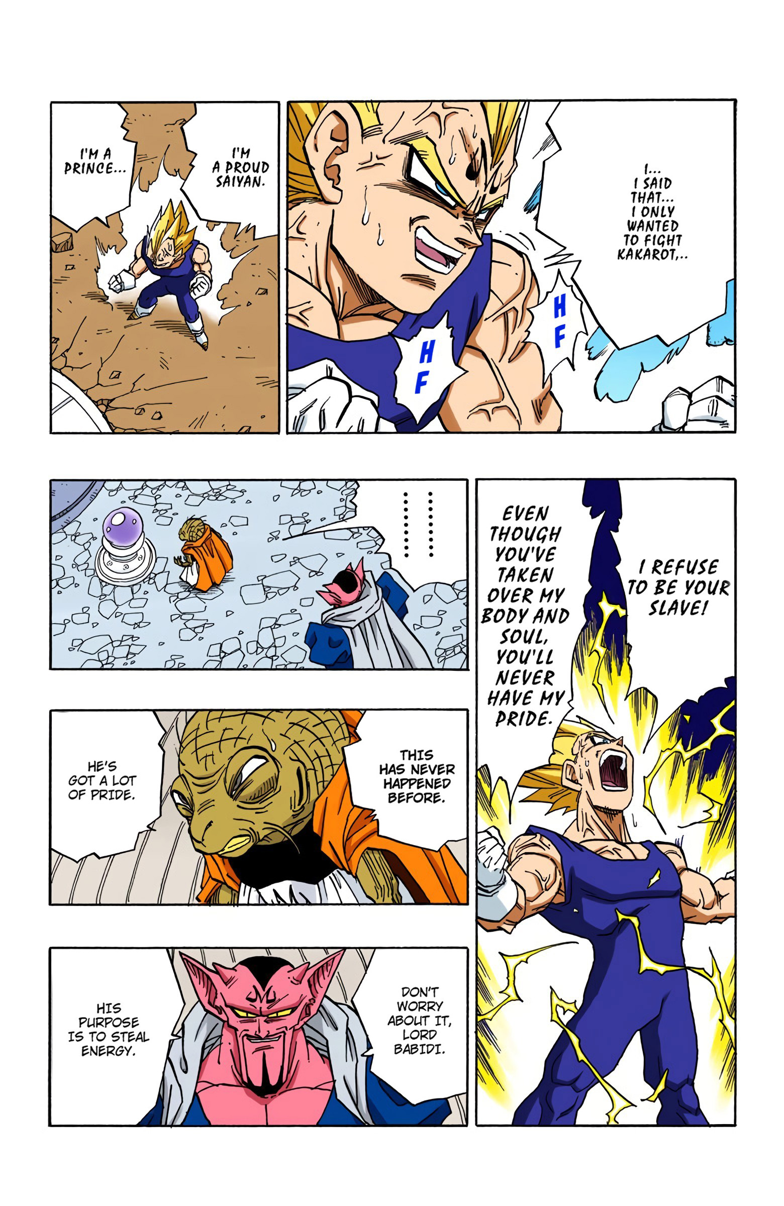 DBZ Majin Buu Saga Colored Manga