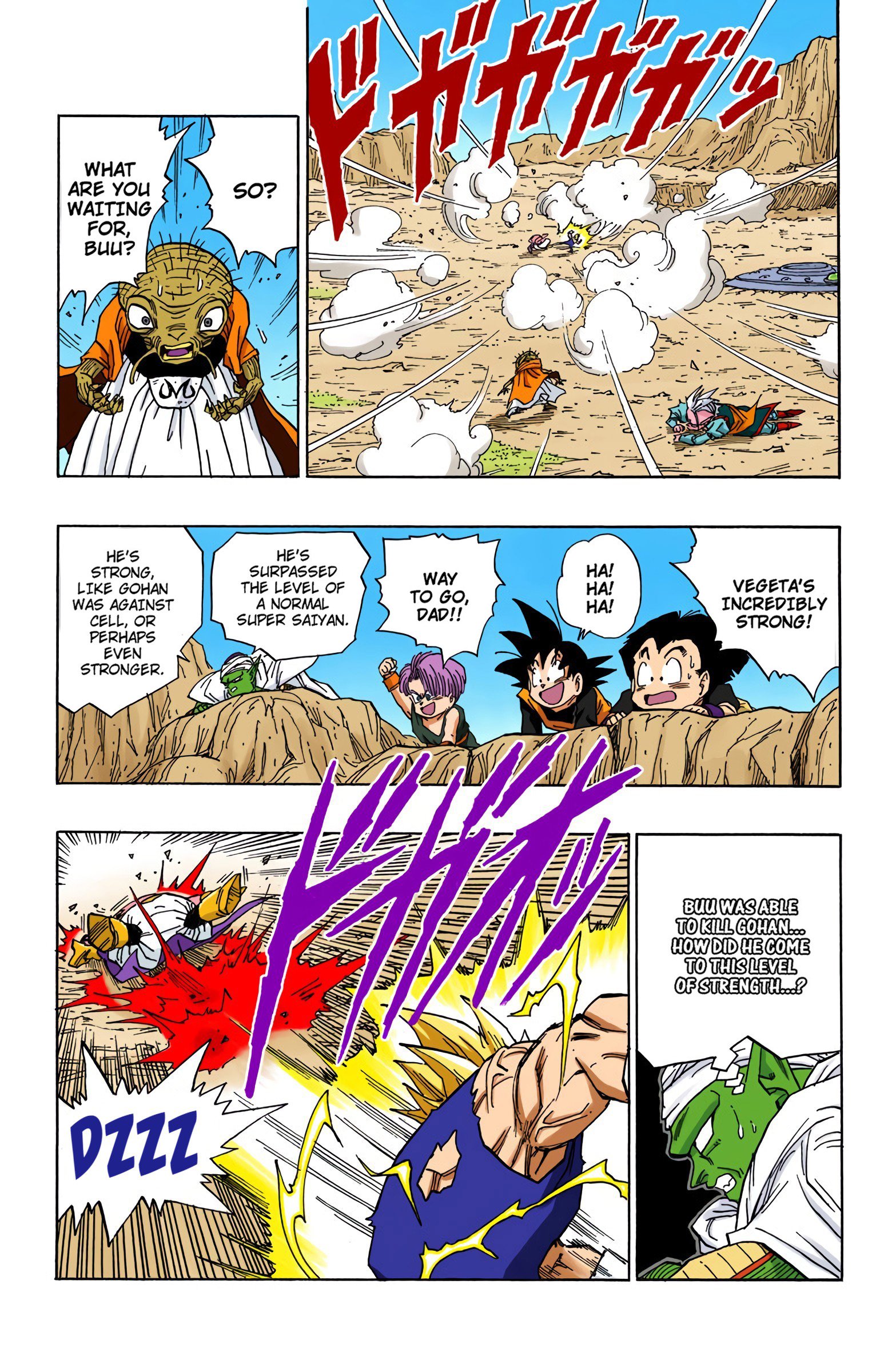 DBZ Majin Buu Saga Colored Manga