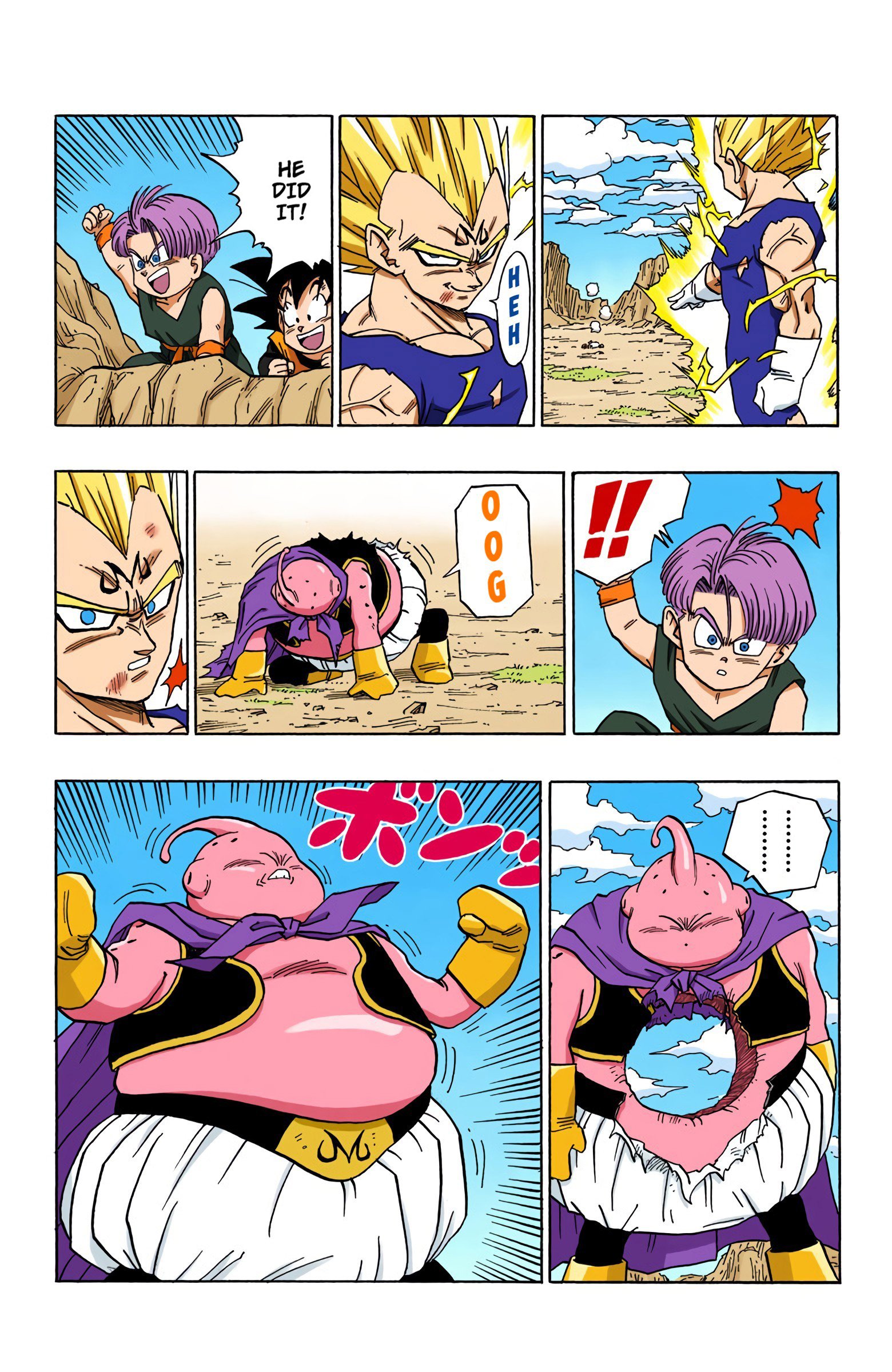 DBZ Majin Buu Saga Colored Manga