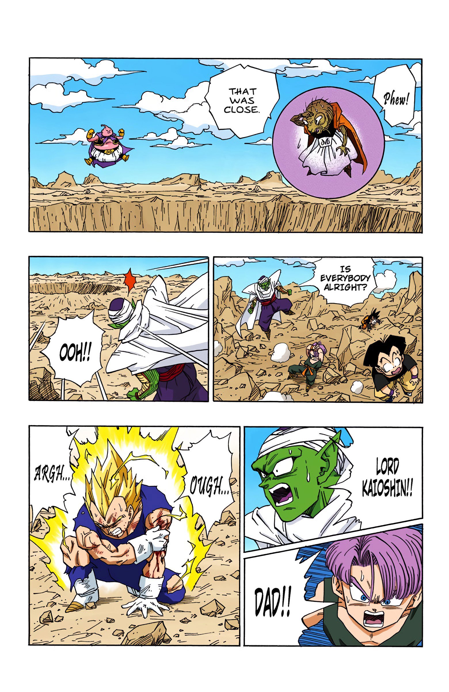 DBZ Majin Buu Saga Colored Manga