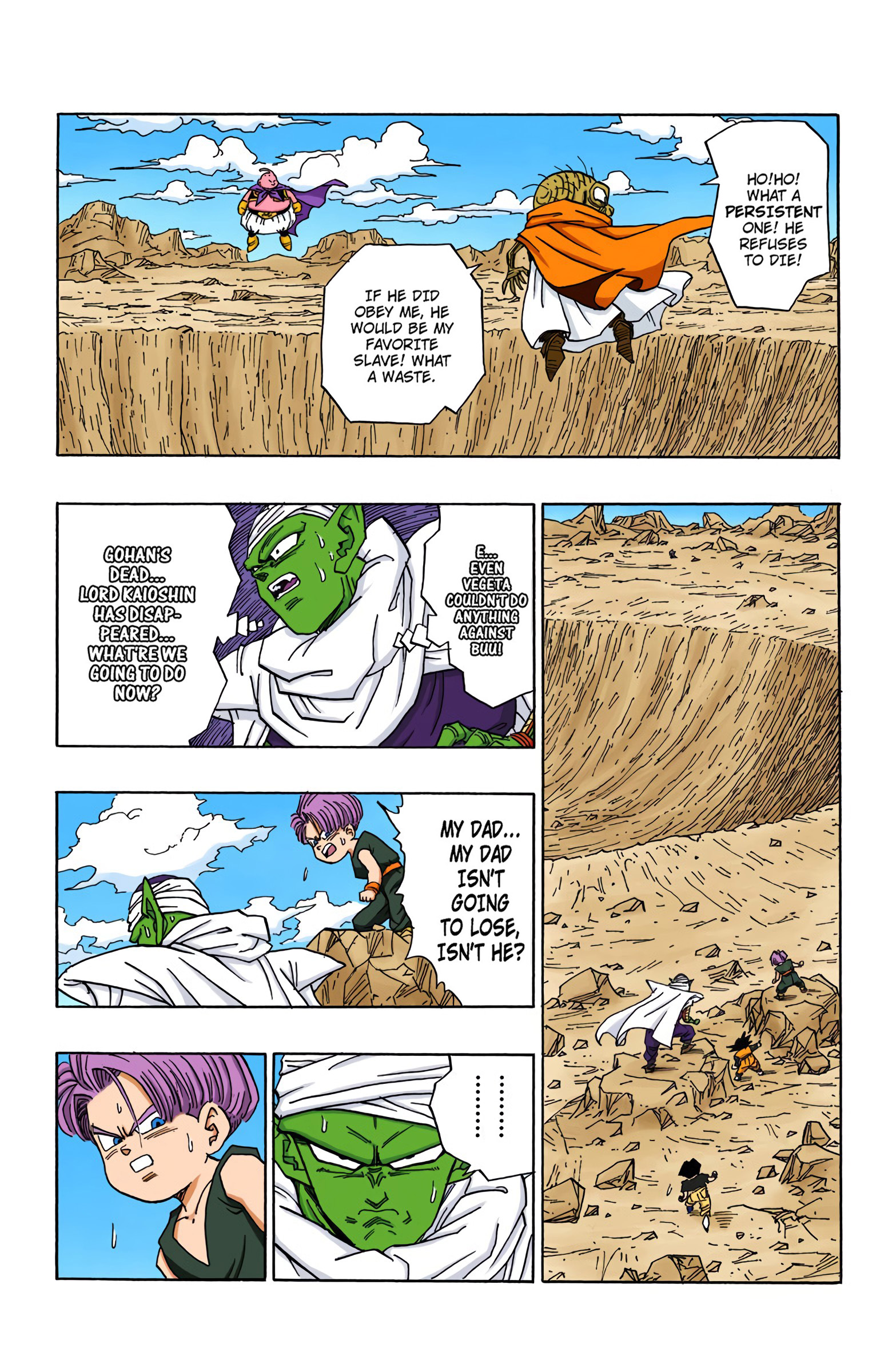 DBZ Majin Buu Saga Colored Manga