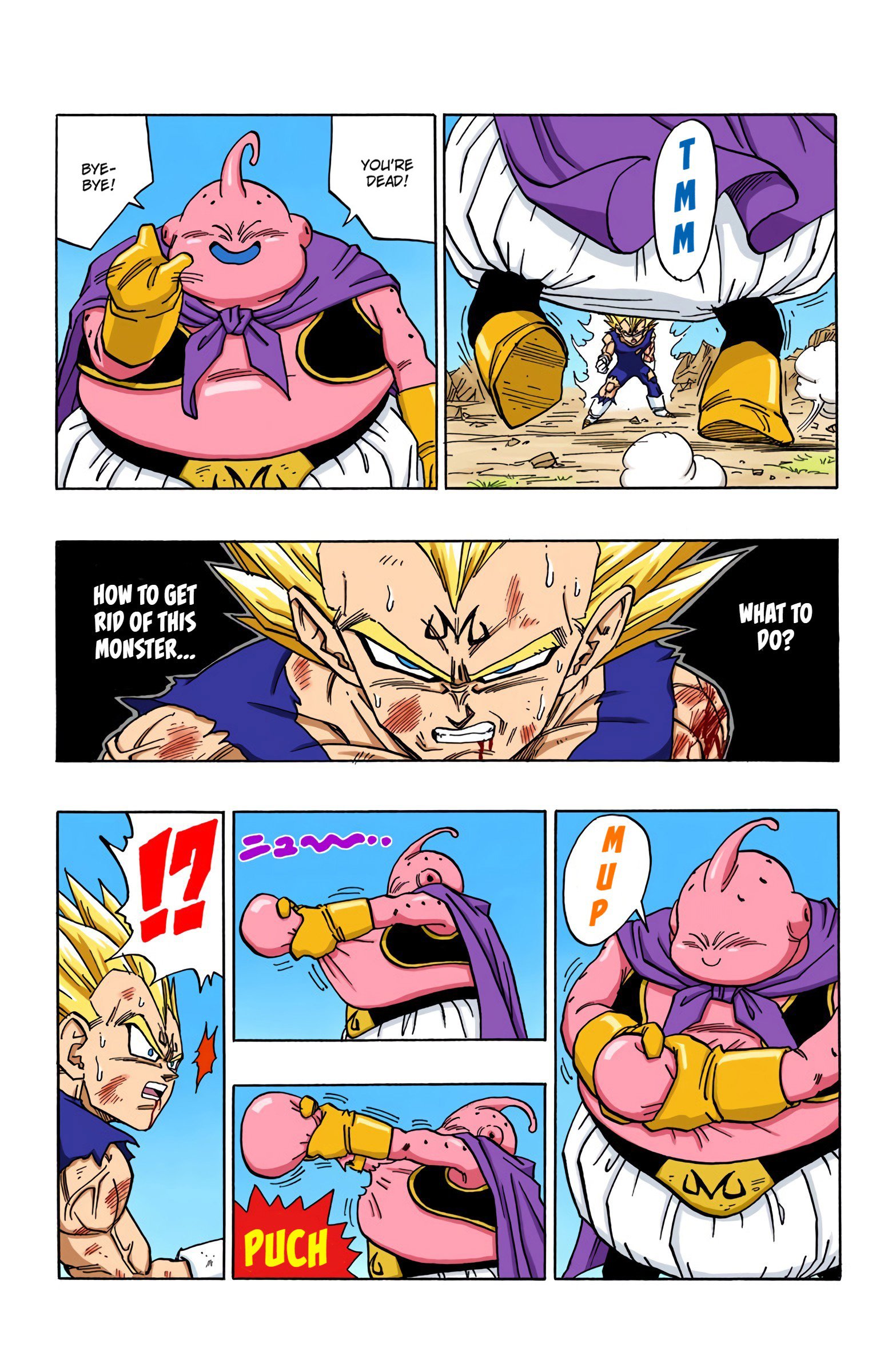 DBZ Majin Buu Saga Colored Manga