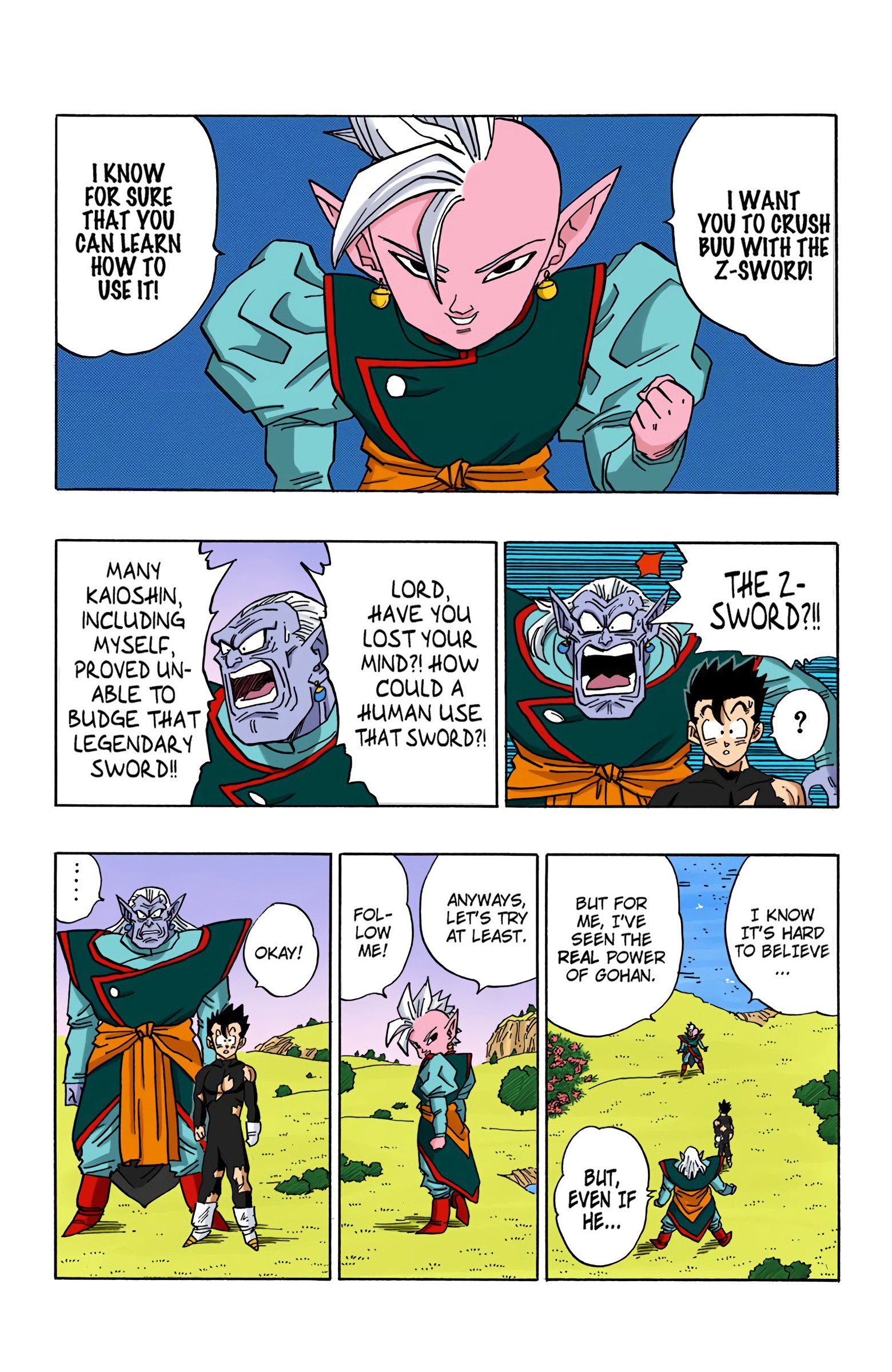 DBZ Majin Buu Saga Colored Manga