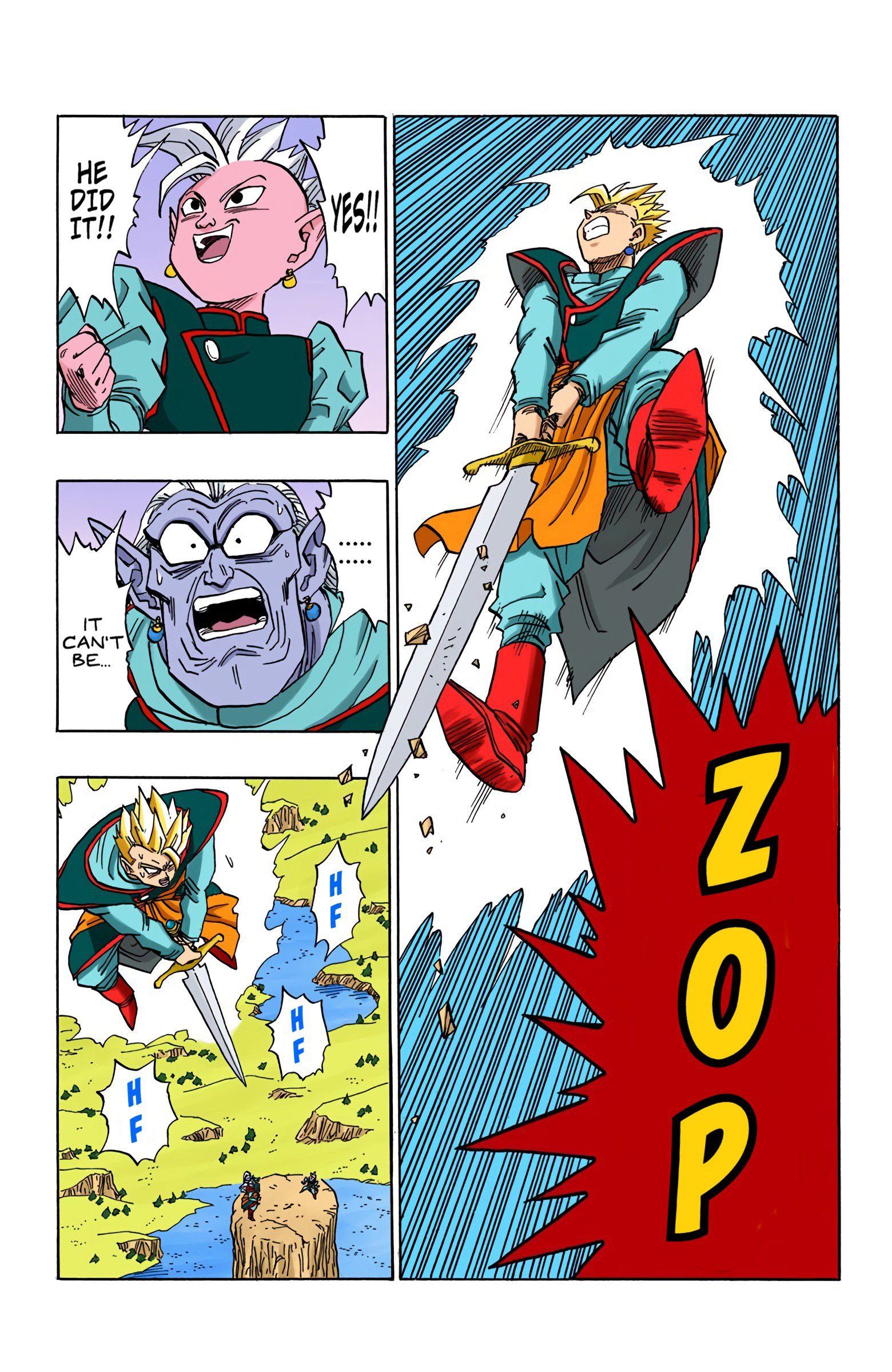 DBZ Majin Buu Saga Colored Manga