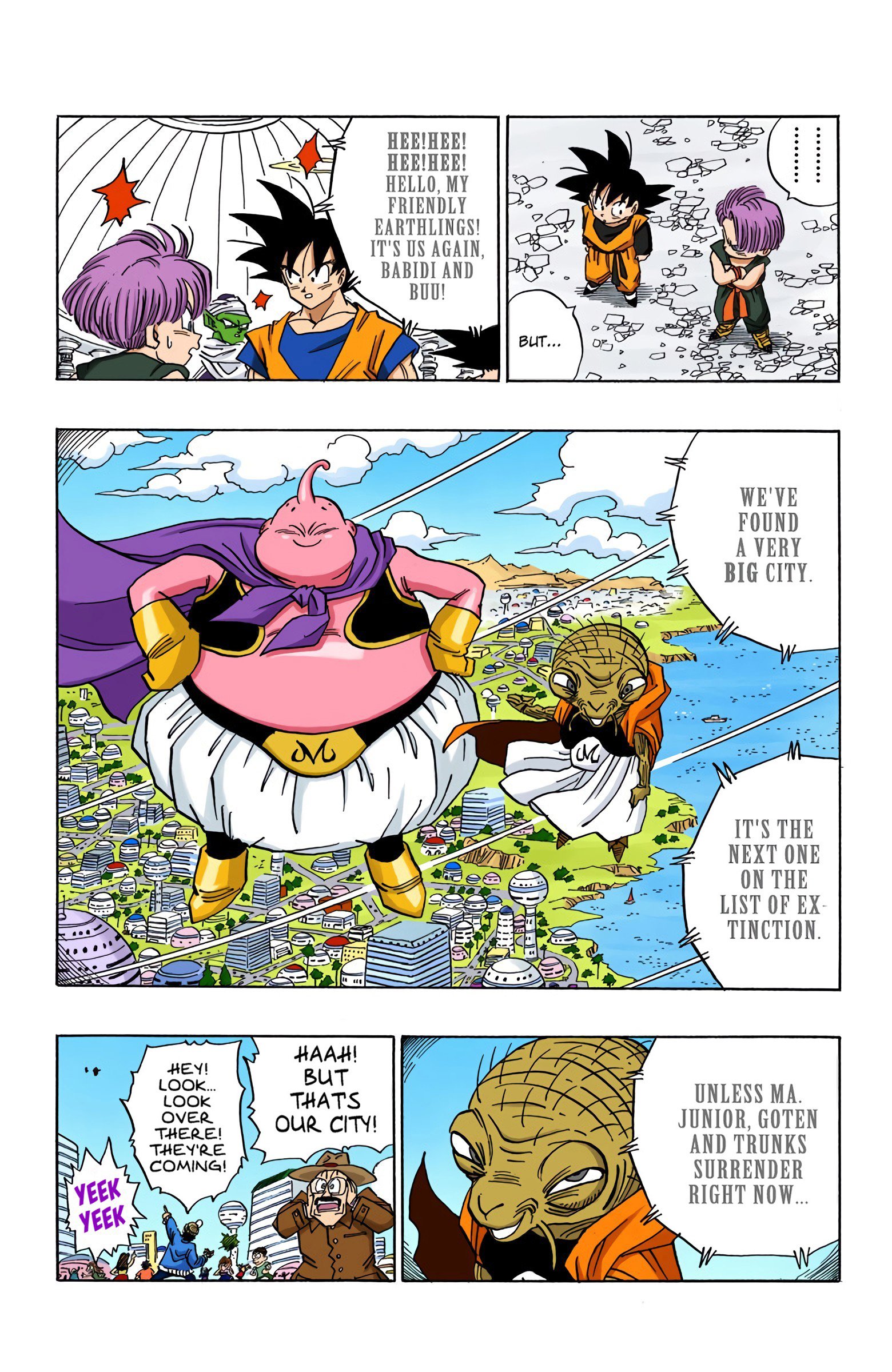 DBZ Majin Buu Saga Colored Manga