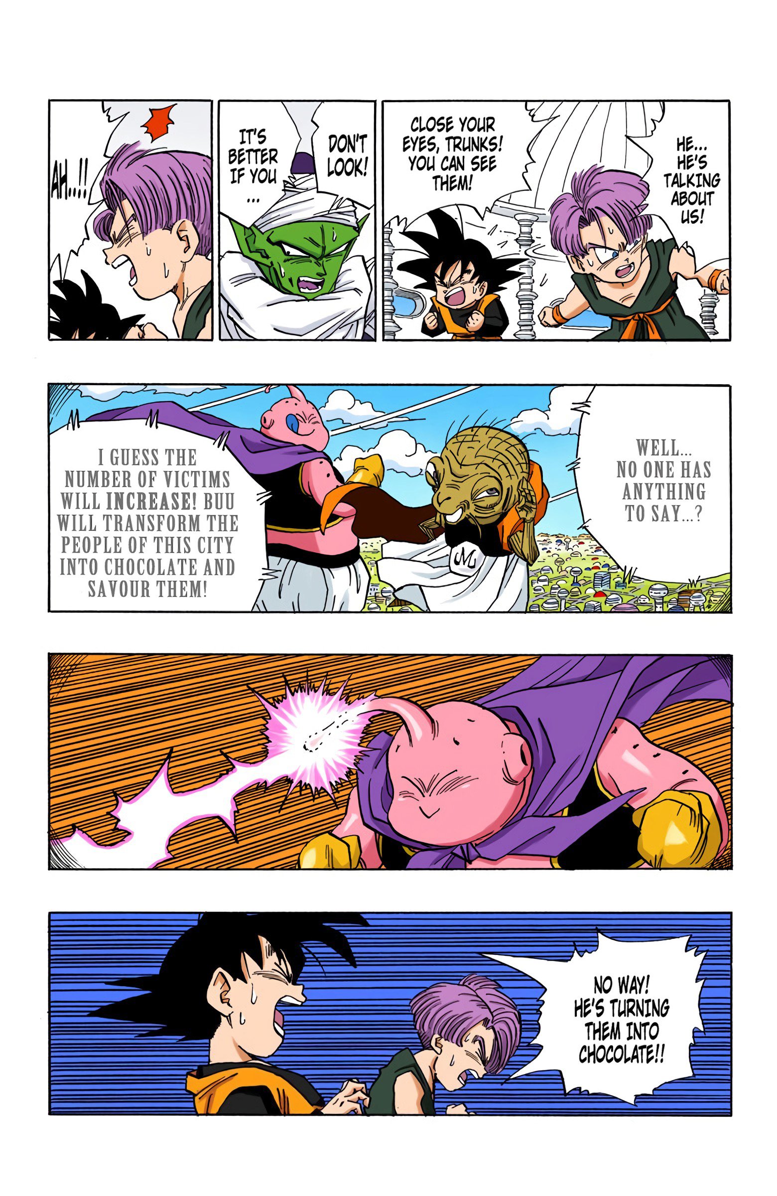 DBZ Majin Buu Saga Colored Manga