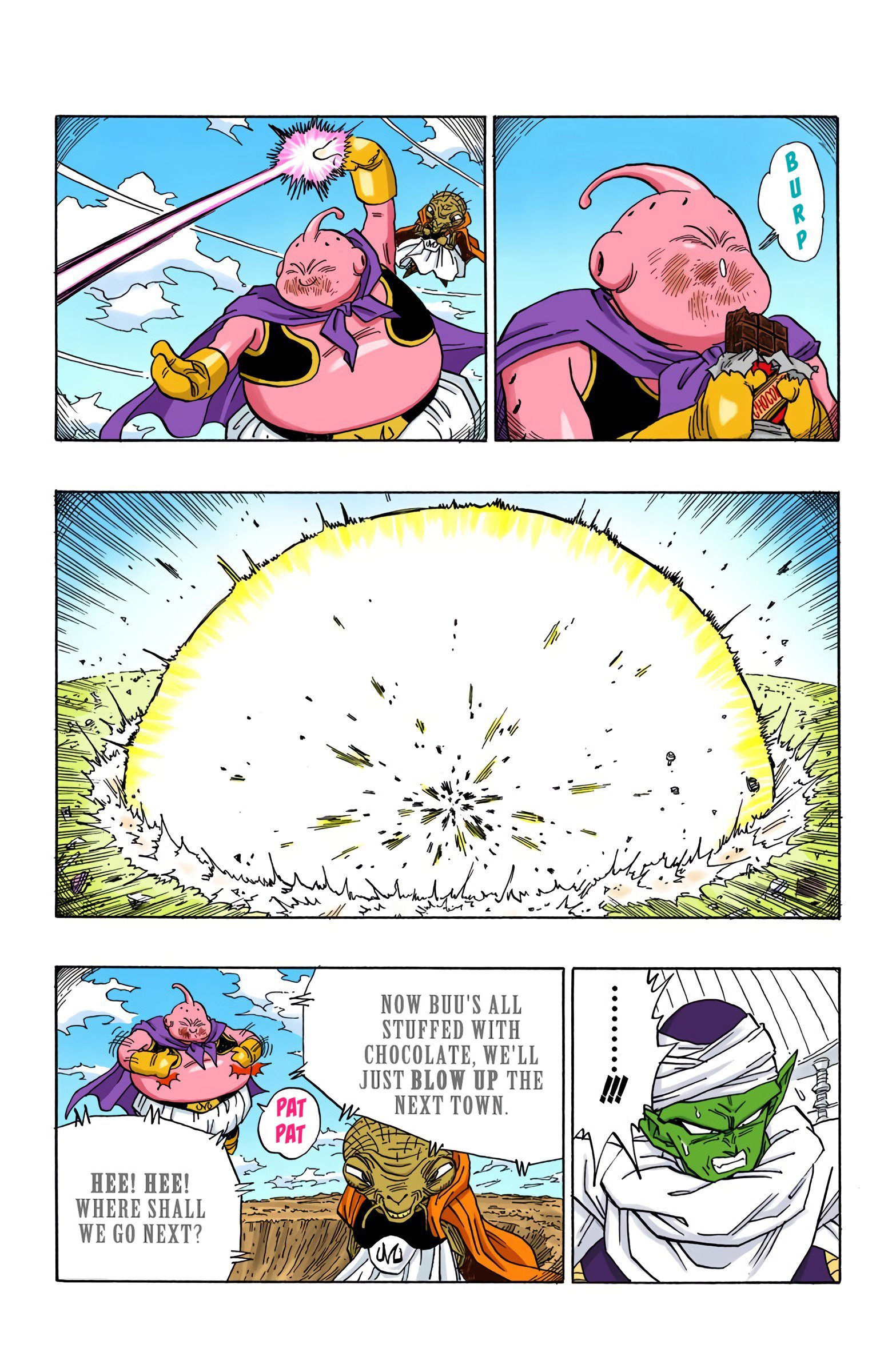 DBZ Majin Buu Saga Colored Manga