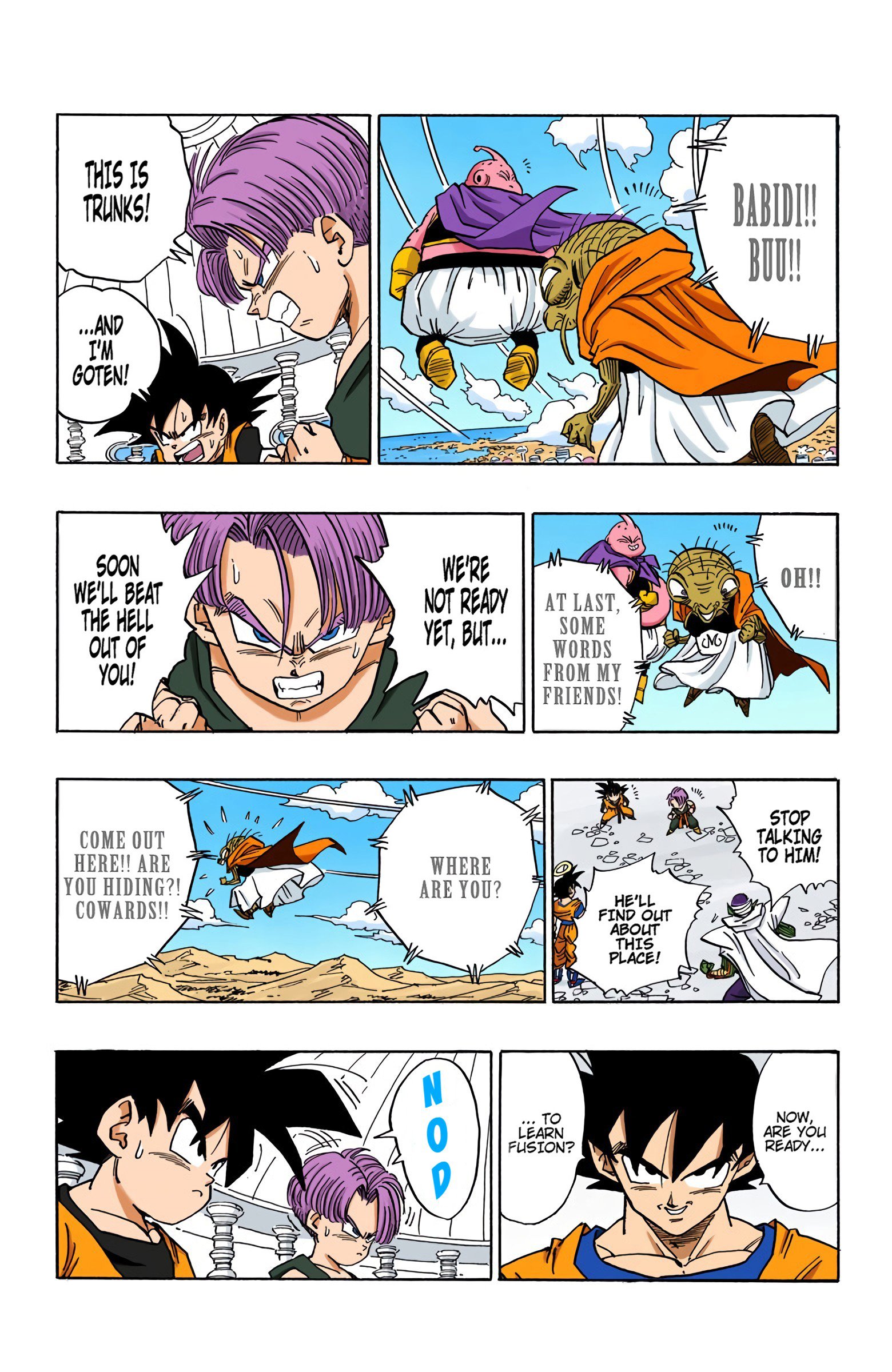 DBZ Majin Buu Saga Colored Manga