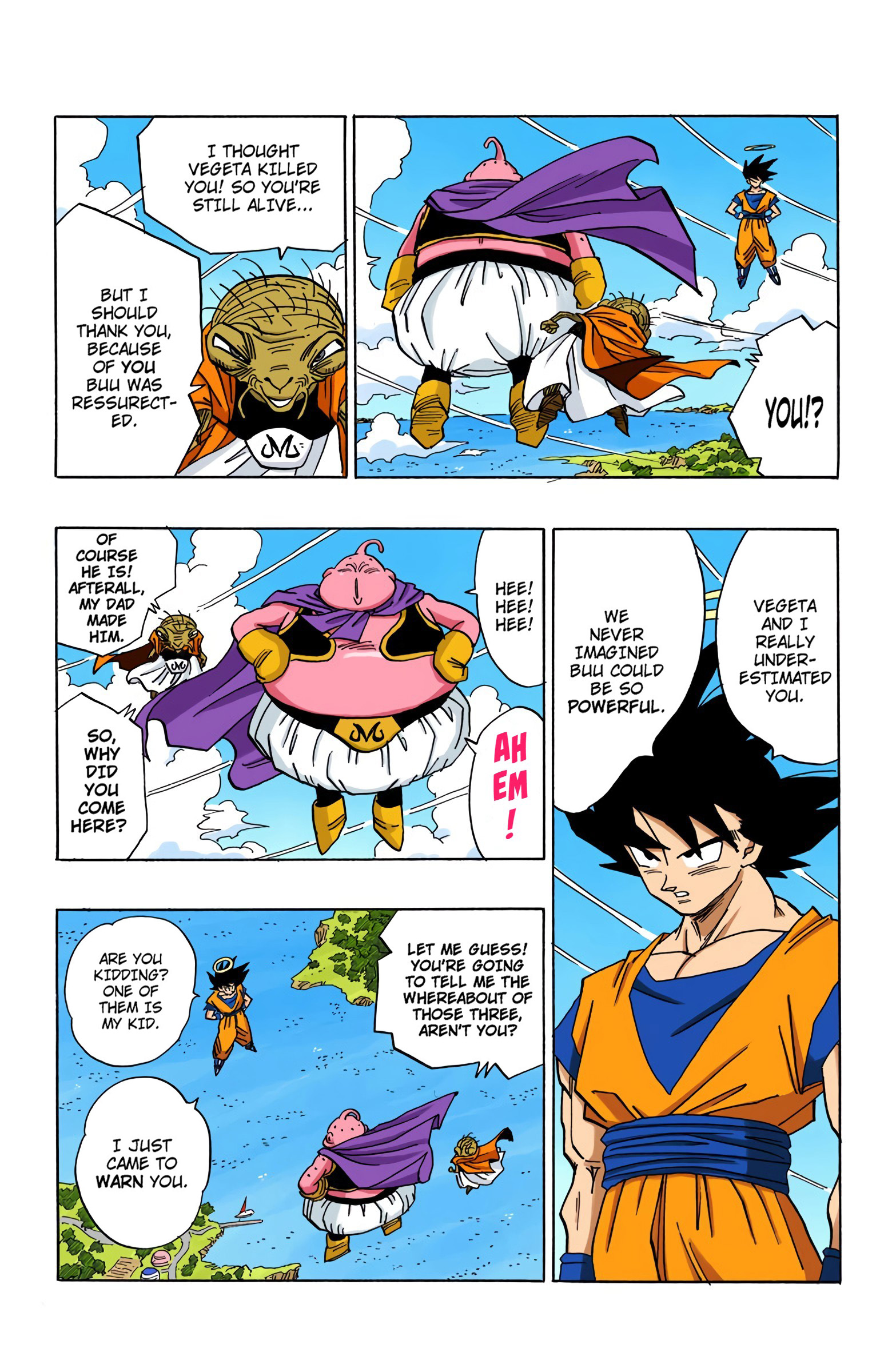 DBZ Majin Buu Saga Colored Manga