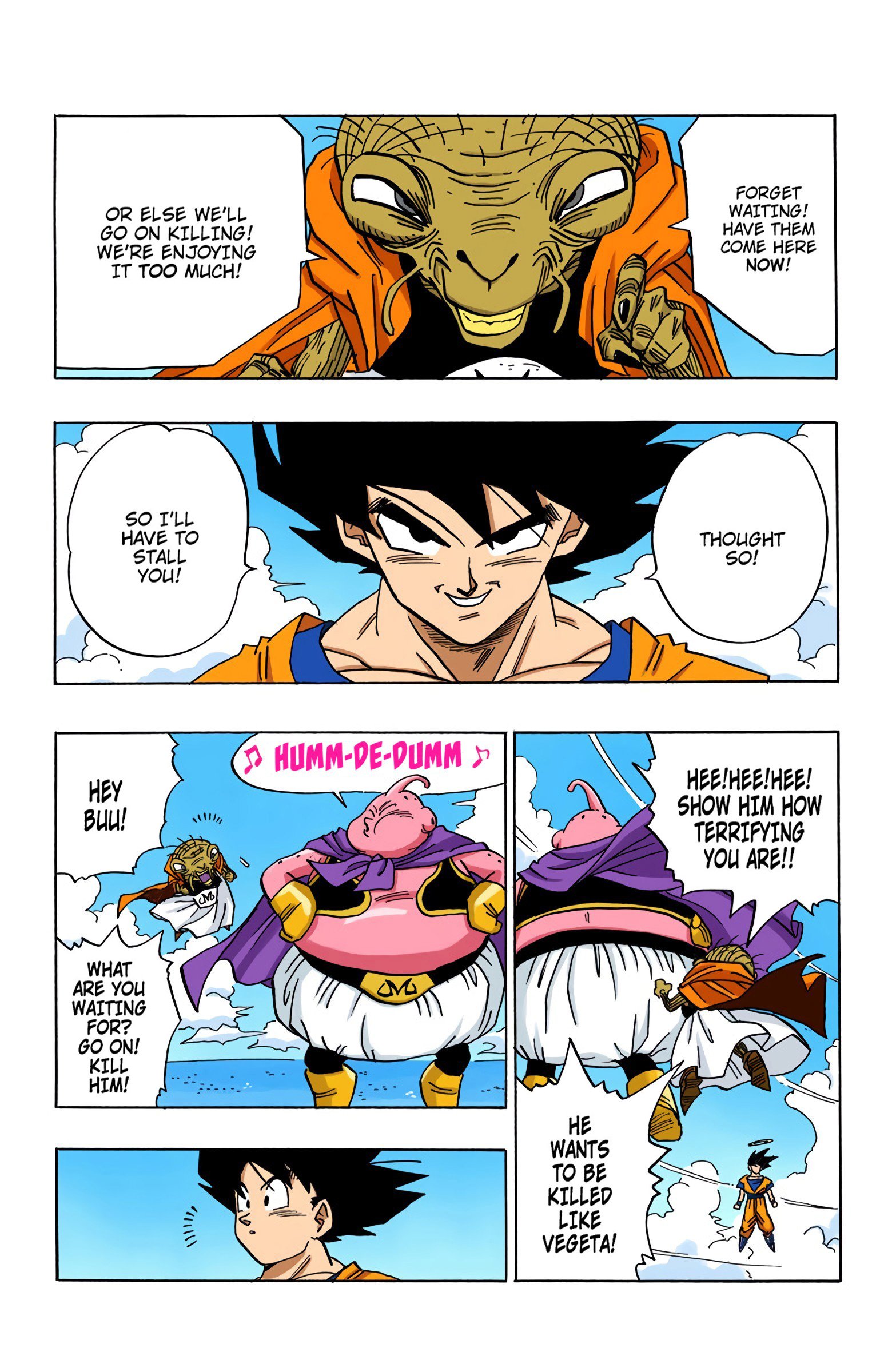 DBZ Majin Buu Saga Colored Manga