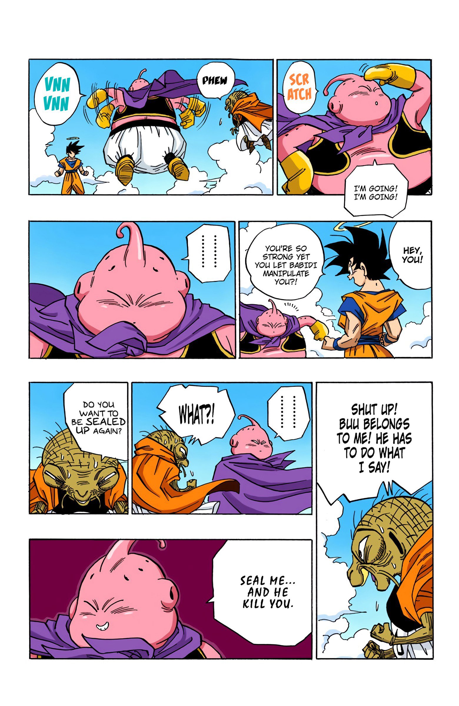 DBZ Majin Buu Saga Colored Manga