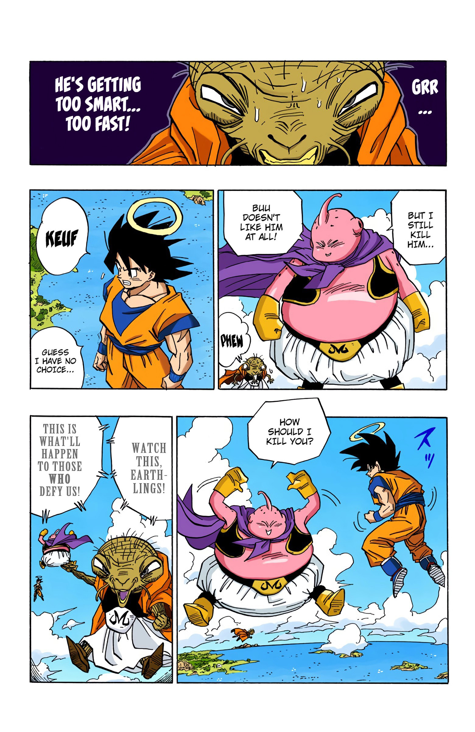 DBZ Majin Buu Saga Colored Manga