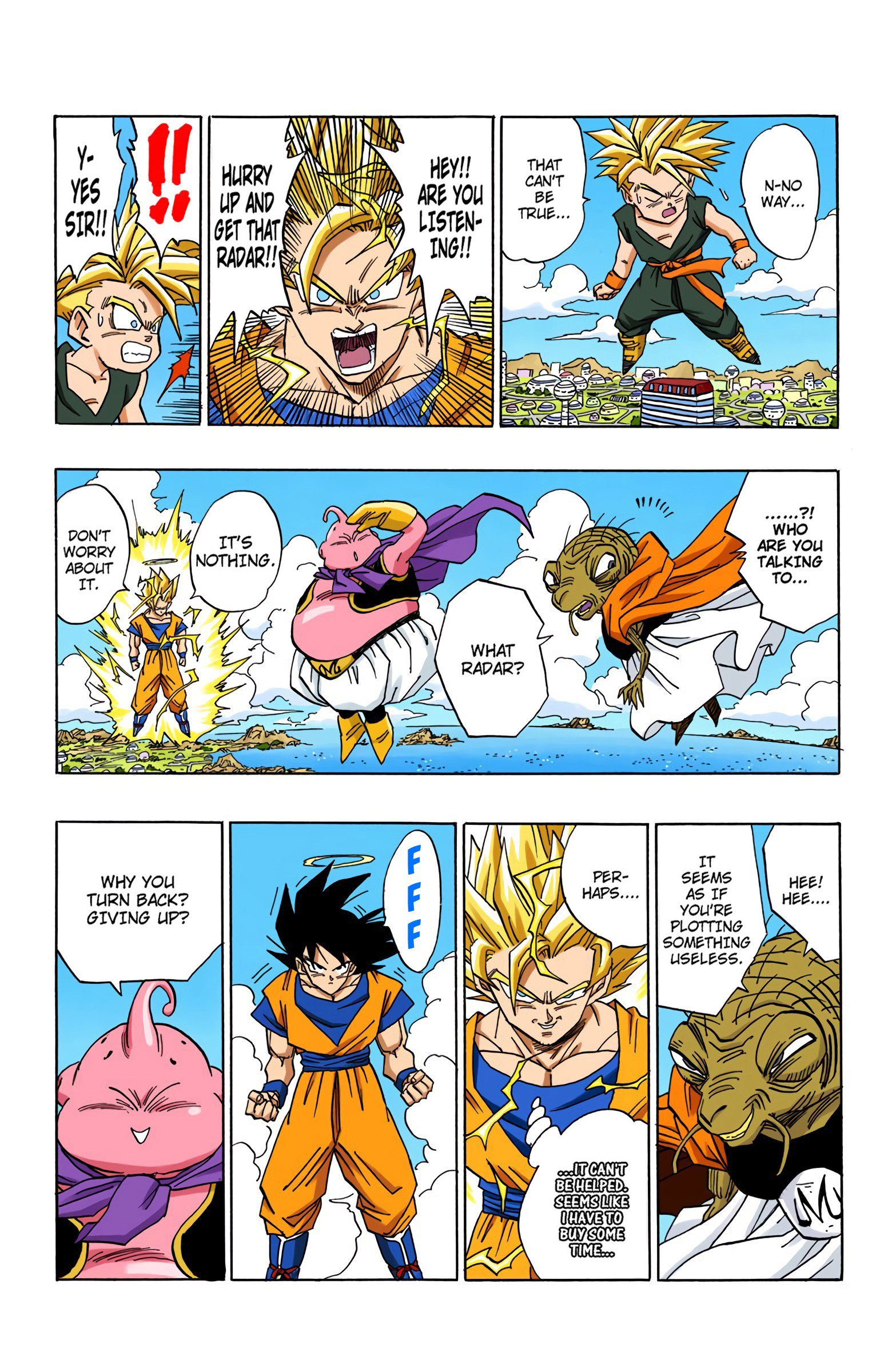 DBZ Majin Buu Saga Colored Manga