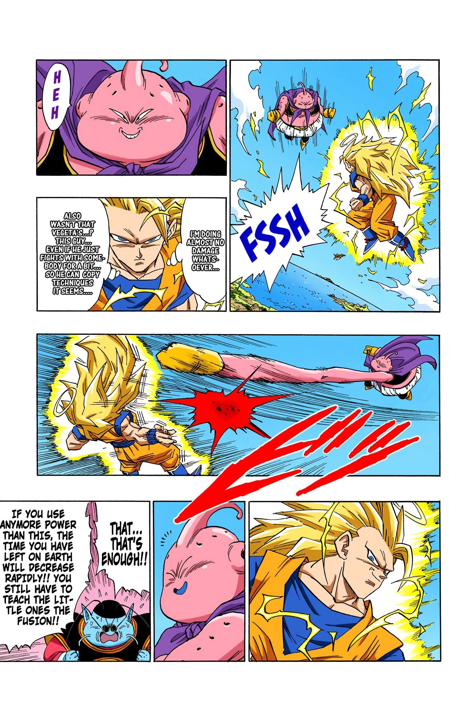 DBZ Majin Buu Saga Colored Manga