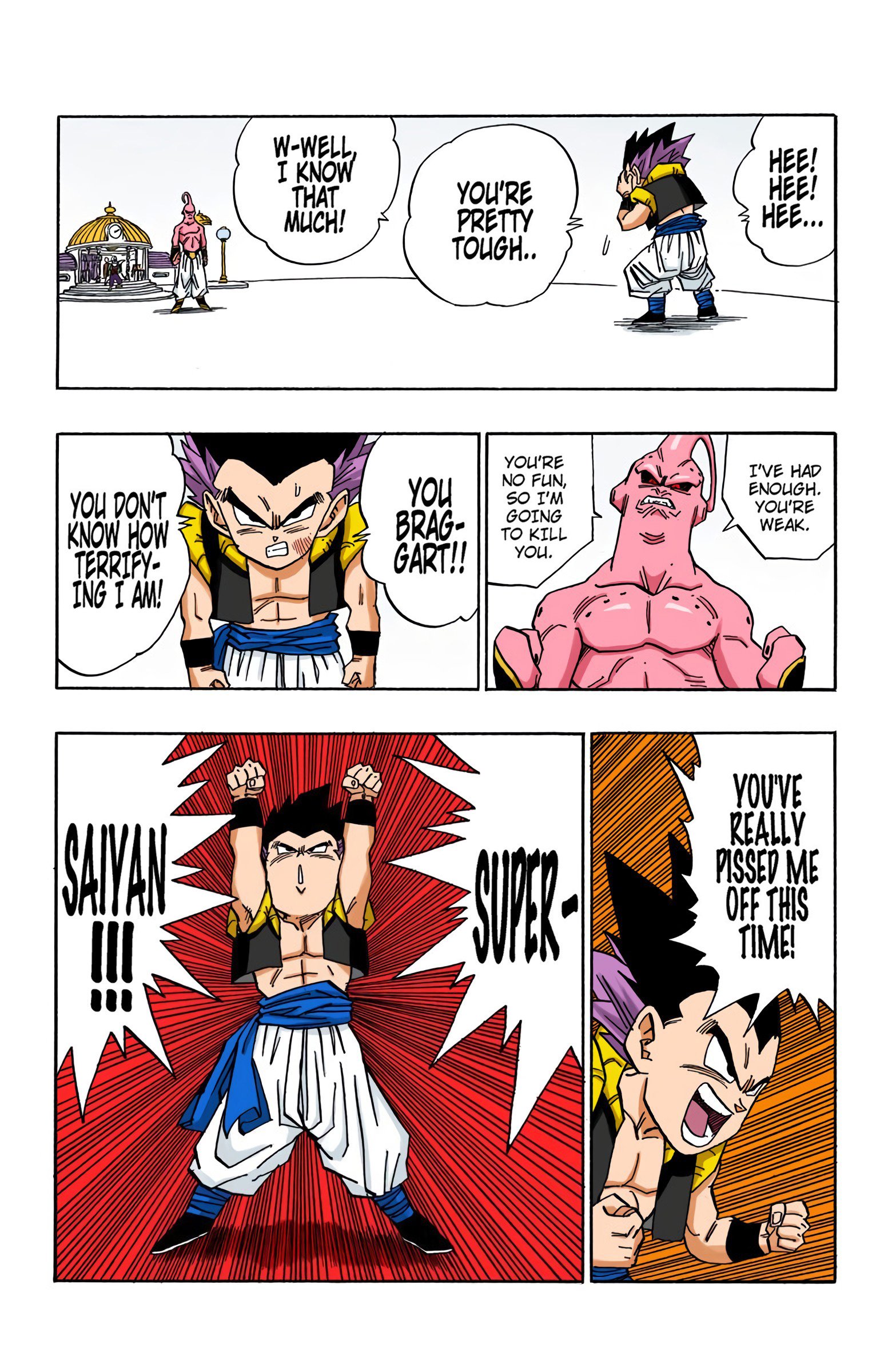 DBZ Majin Buu Saga Colored Manga