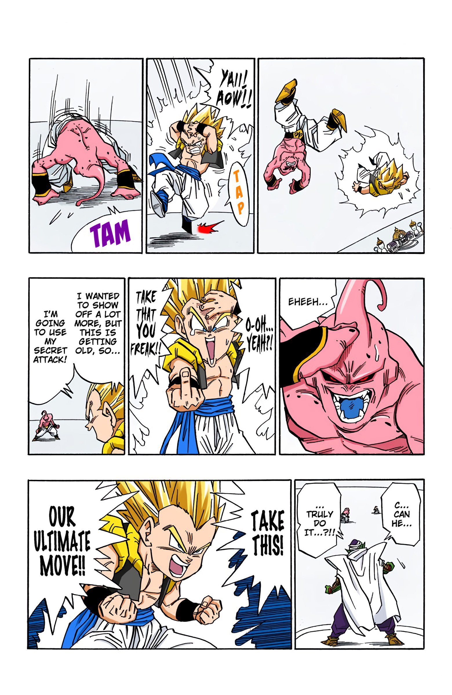 DBZ Majin Buu Saga Colored Manga