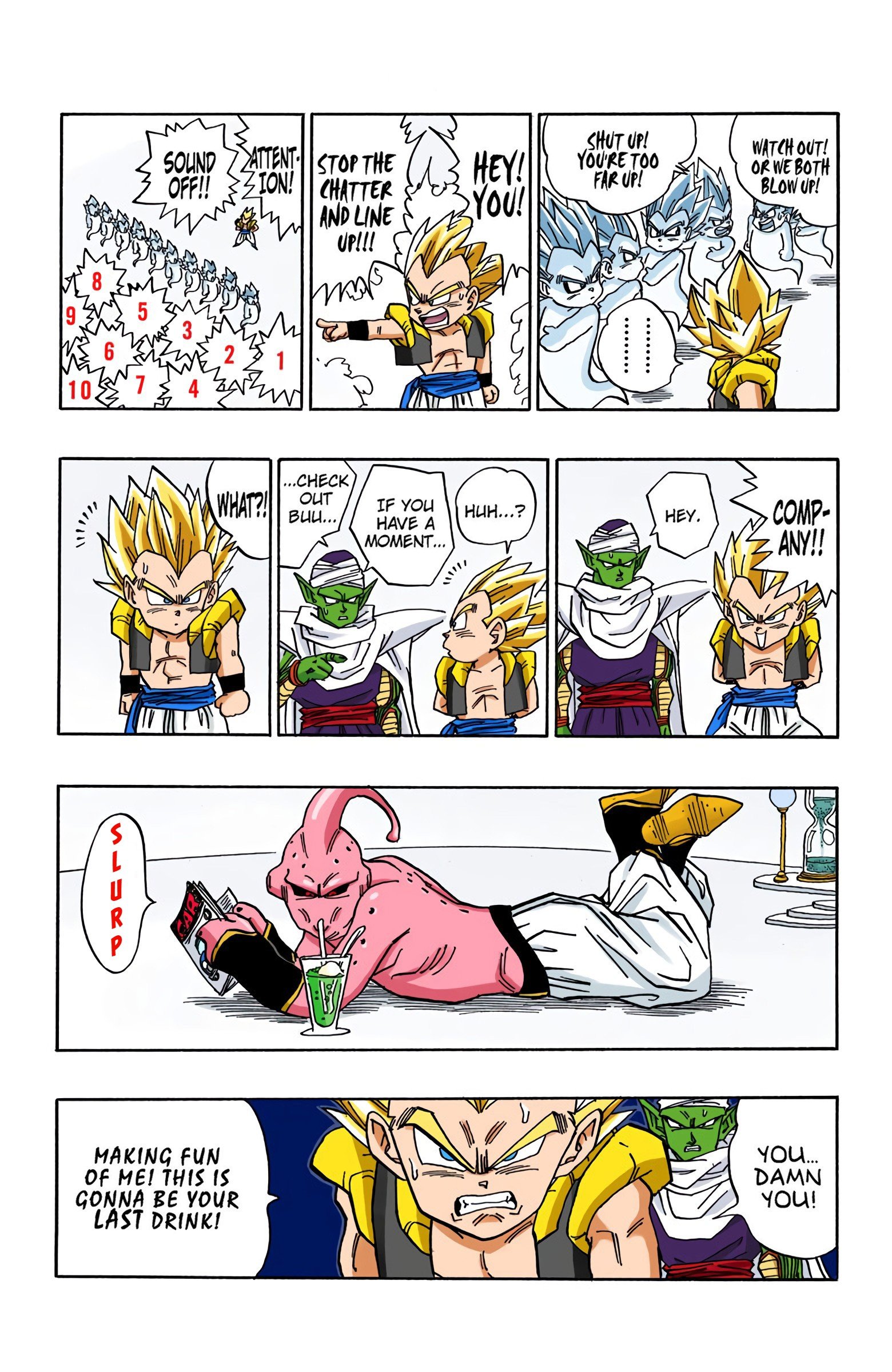 DBZ Majin Buu Saga Colored Manga