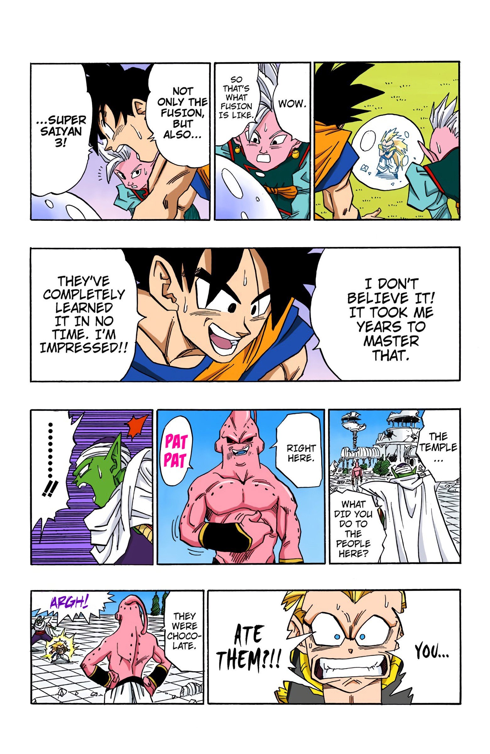 DBZ Majin Buu Saga Colored Manga