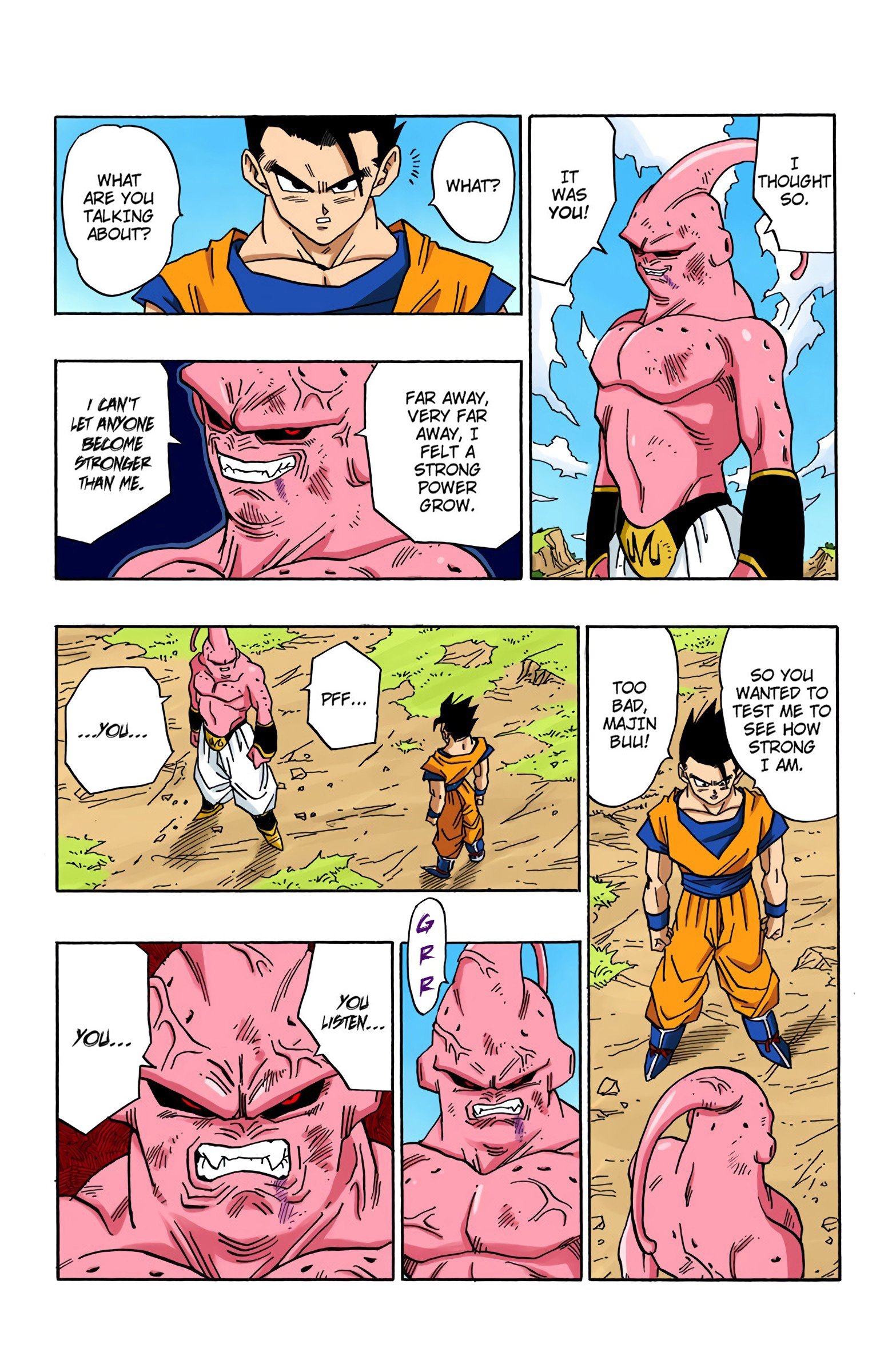 DBZ Majin Buu Saga Colored Manga