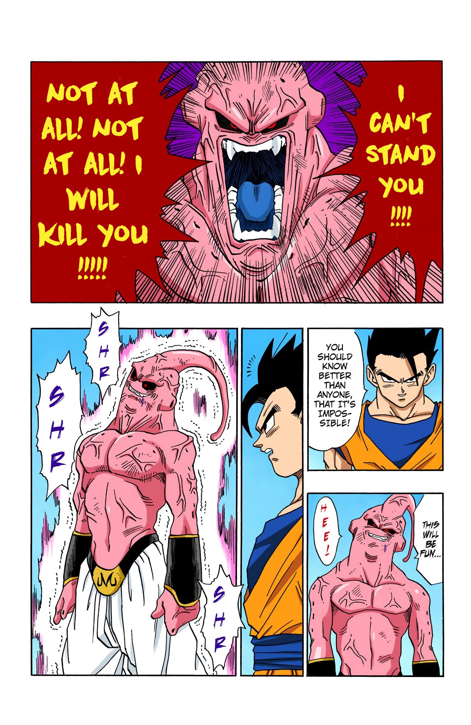 DBZ Majin Buu Saga Colored Manga