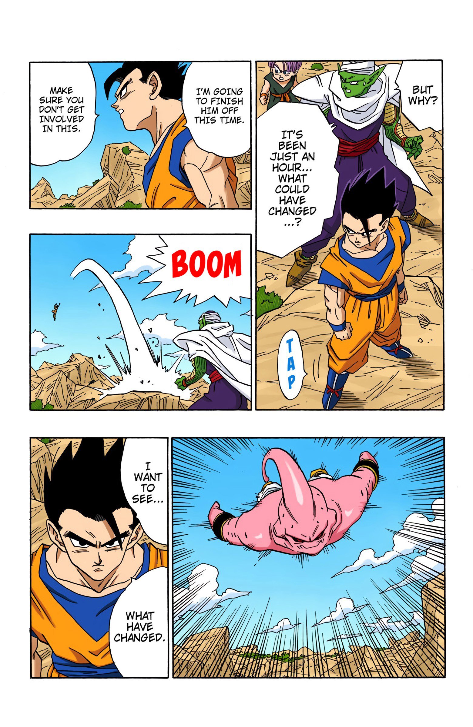 DBZ Majin Buu Saga Colored Manga