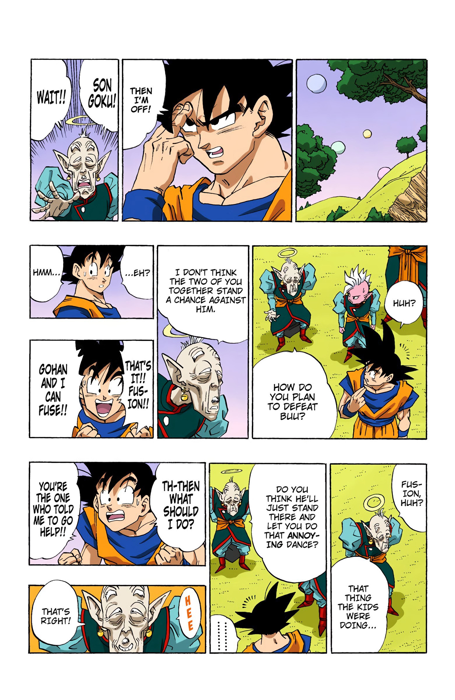 DBZ Majin Buu Saga Colored Manga