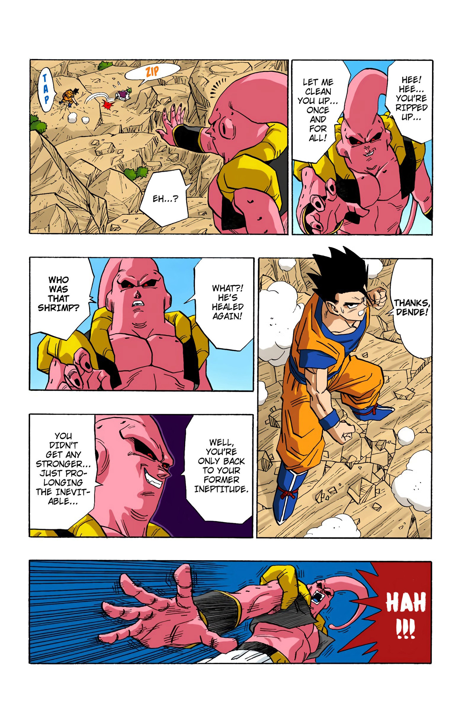 DBZ Majin Buu Saga Colored Manga