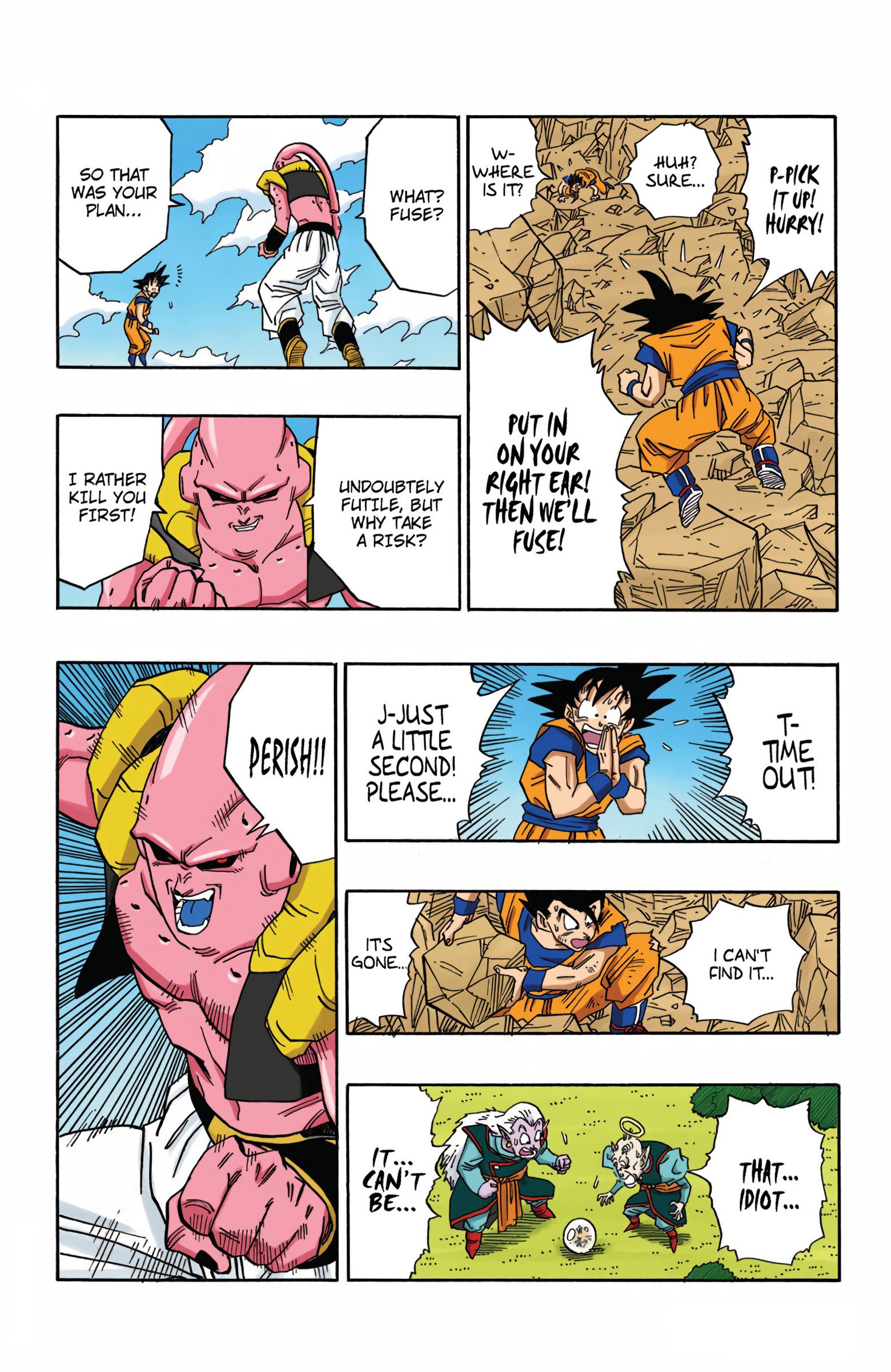 DBZ Majin Buu Saga Colored Manga