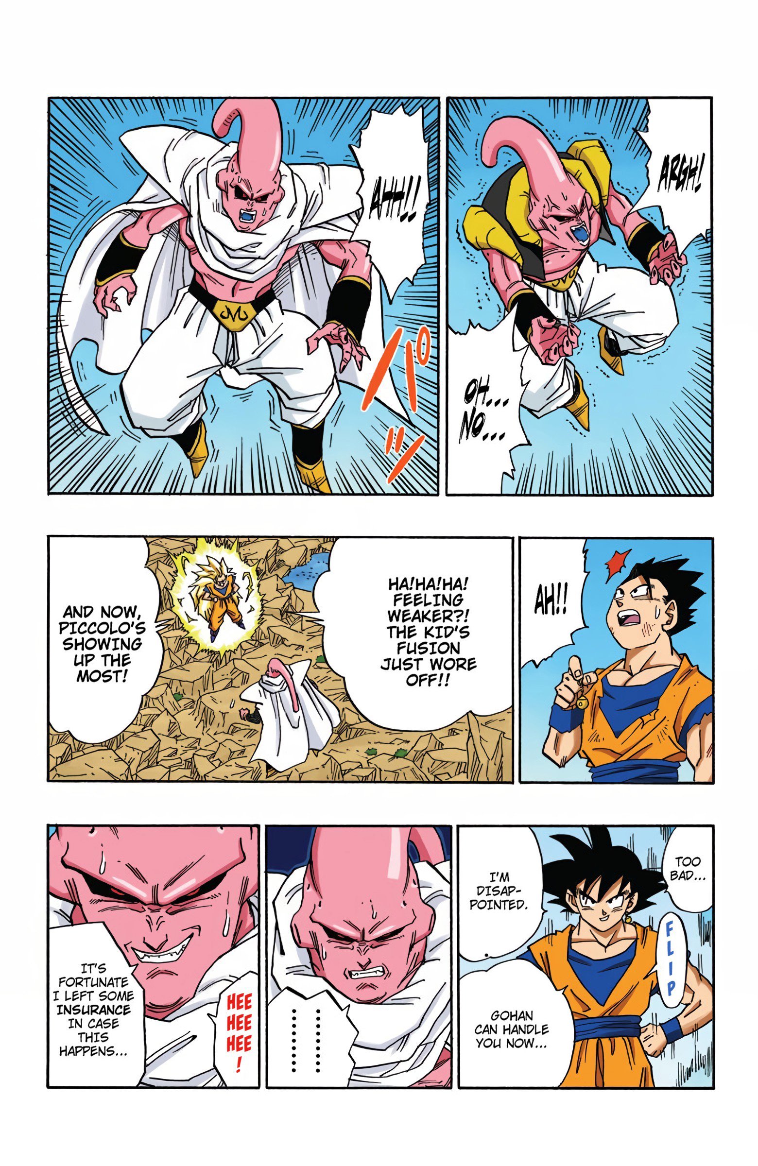 DBZ Majin Buu Saga Colored Manga