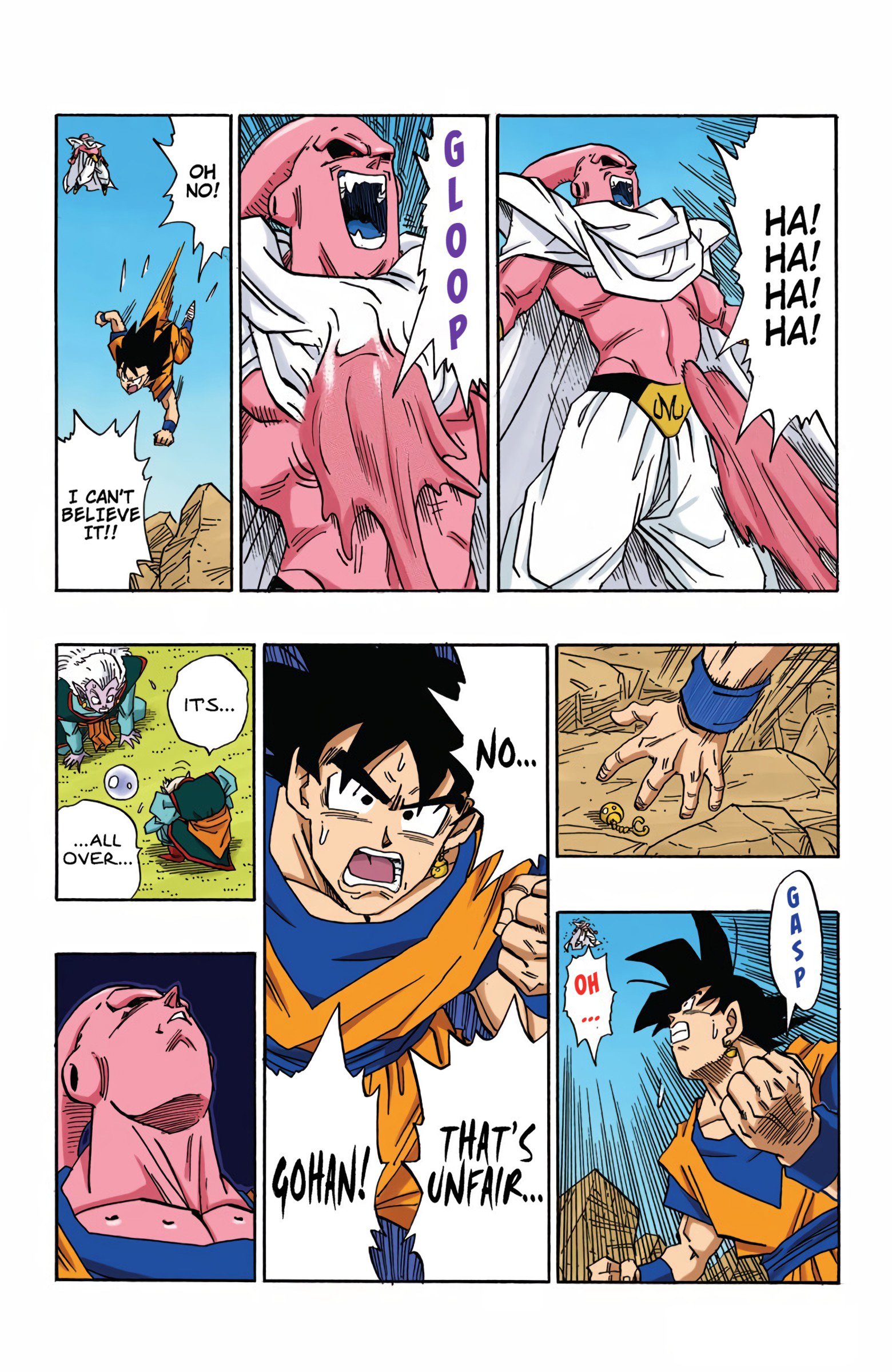 DBZ Majin Buu Saga Colored Manga