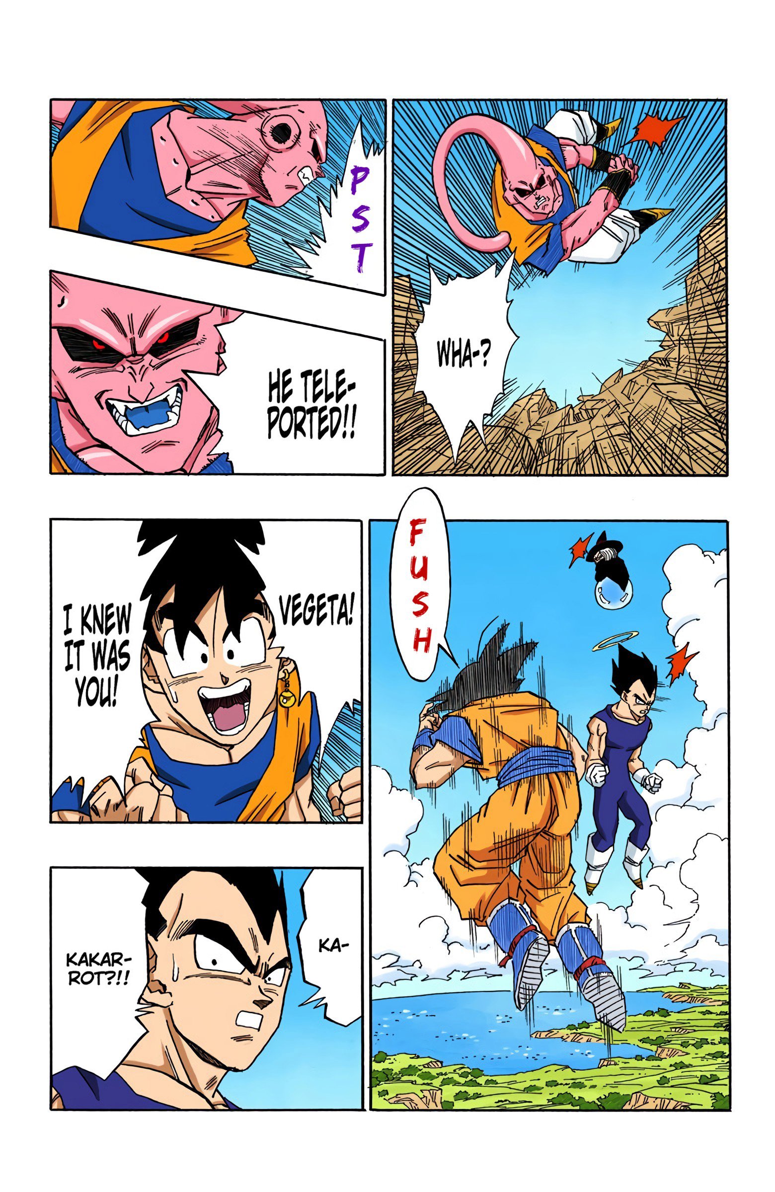 DBZ Majin Buu Saga Colored Manga