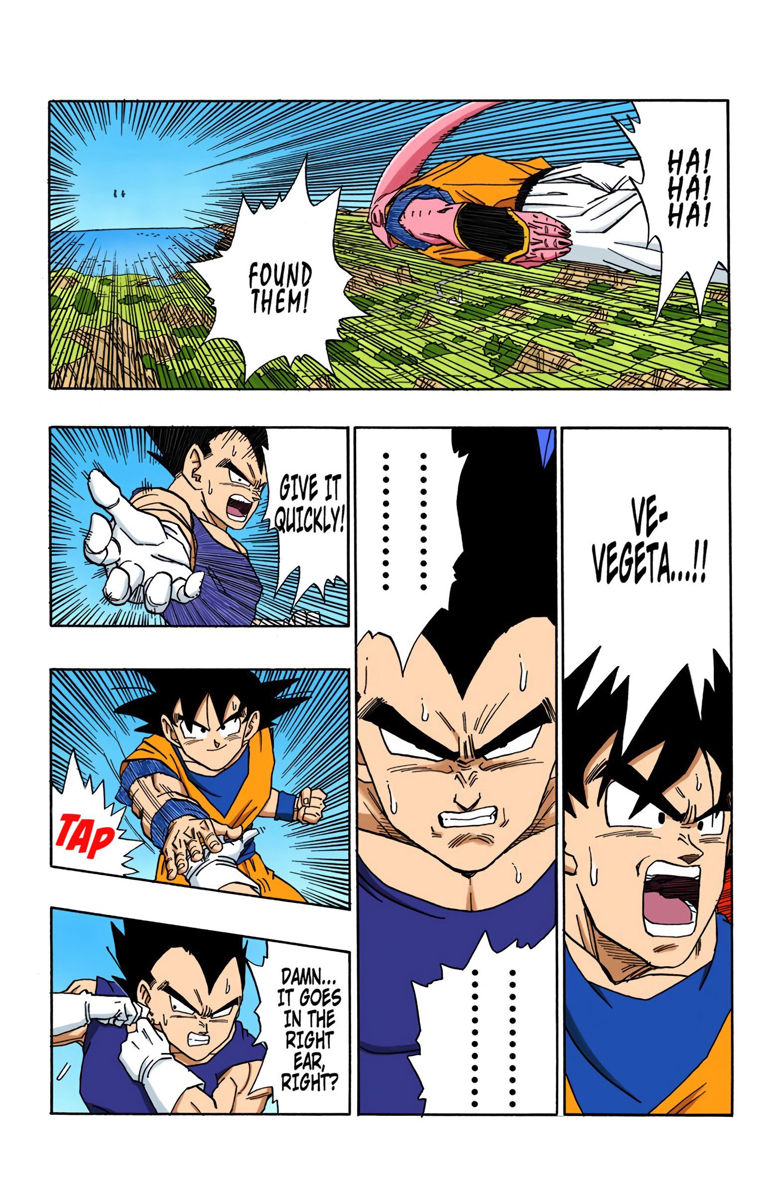 DBZ Majin Buu Saga Colored Manga