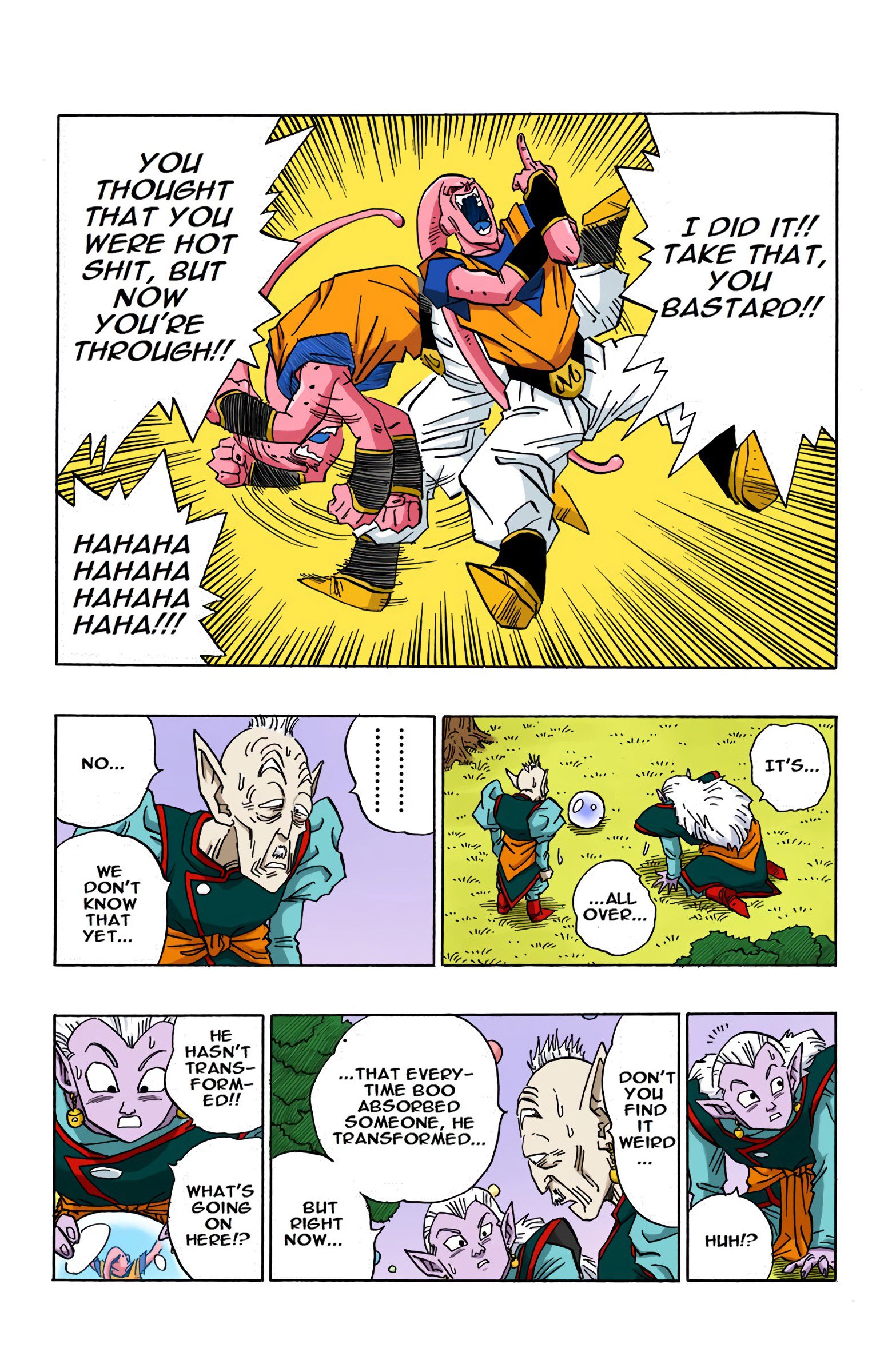 DBZ Majin Buu Saga Colored Manga