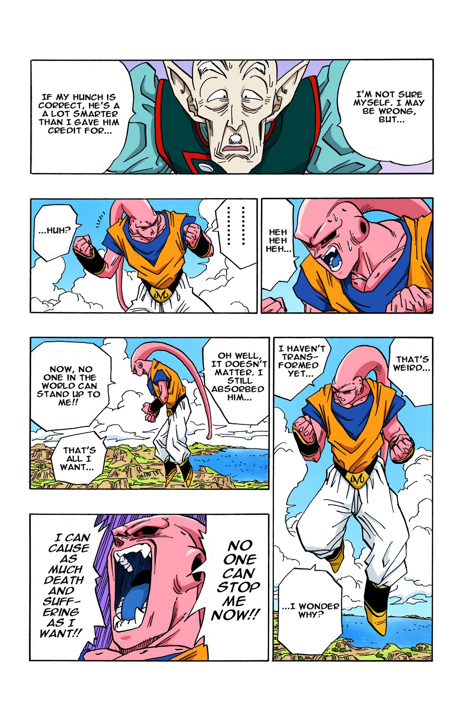 DBZ Majin Buu Saga Colored Manga