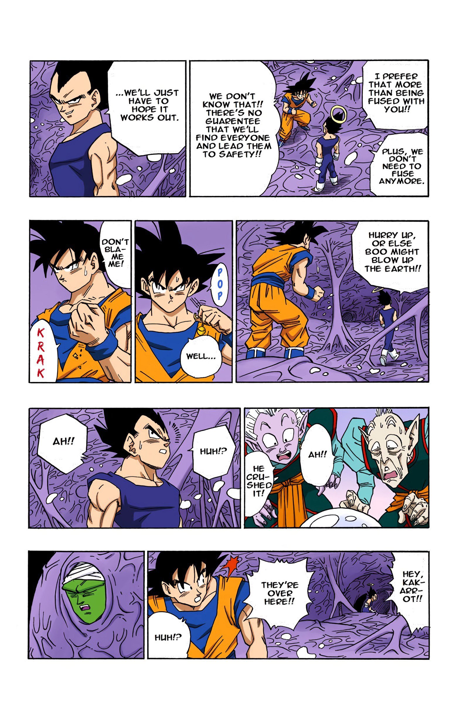 DBZ Majin Buu Saga Colored Manga