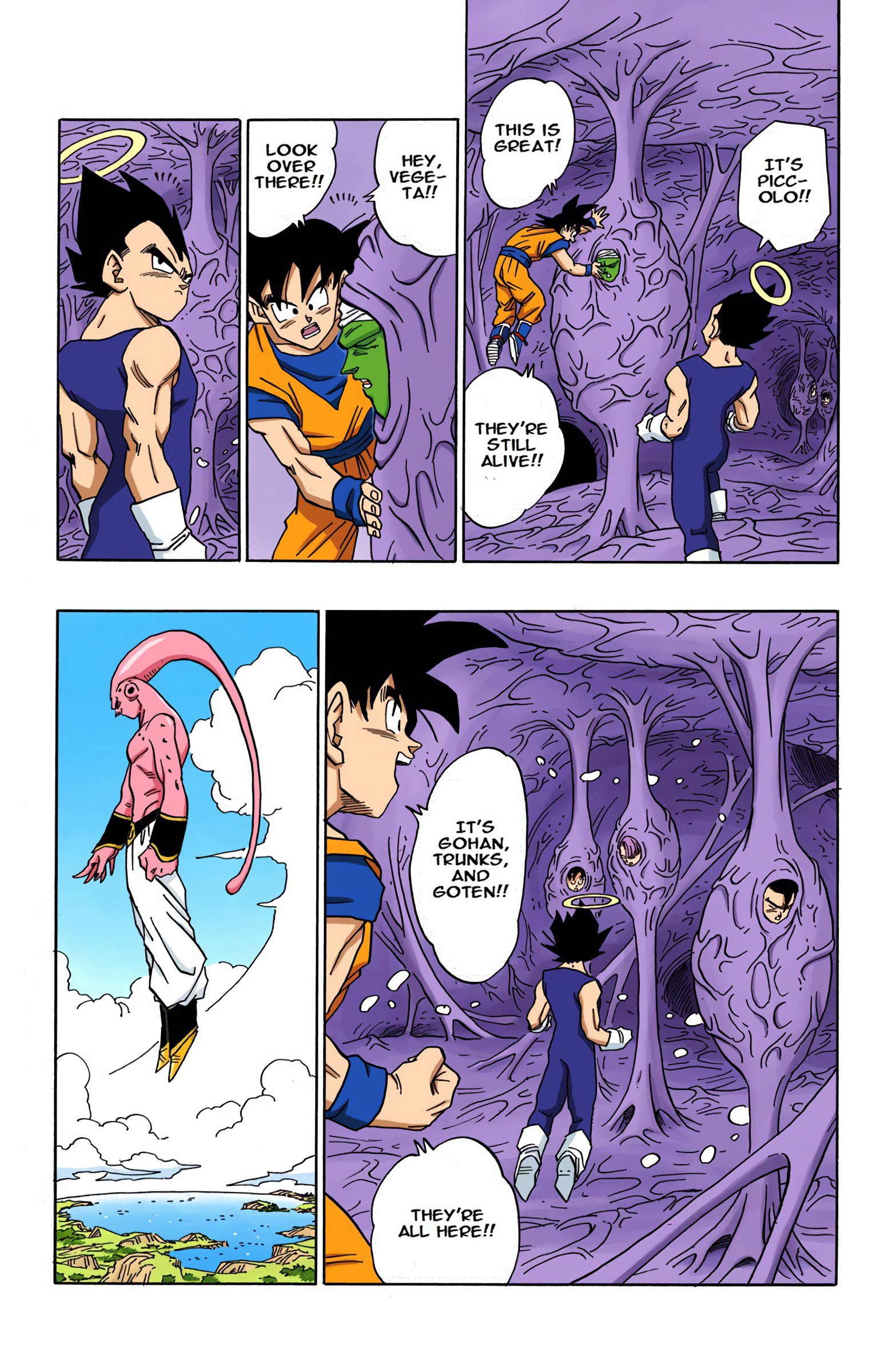 DBZ Majin Buu Saga Colored Manga