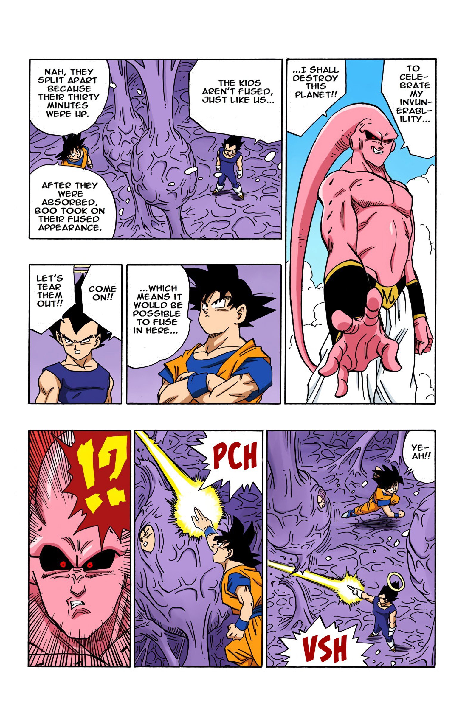 DBZ Majin Buu Saga Colored Manga