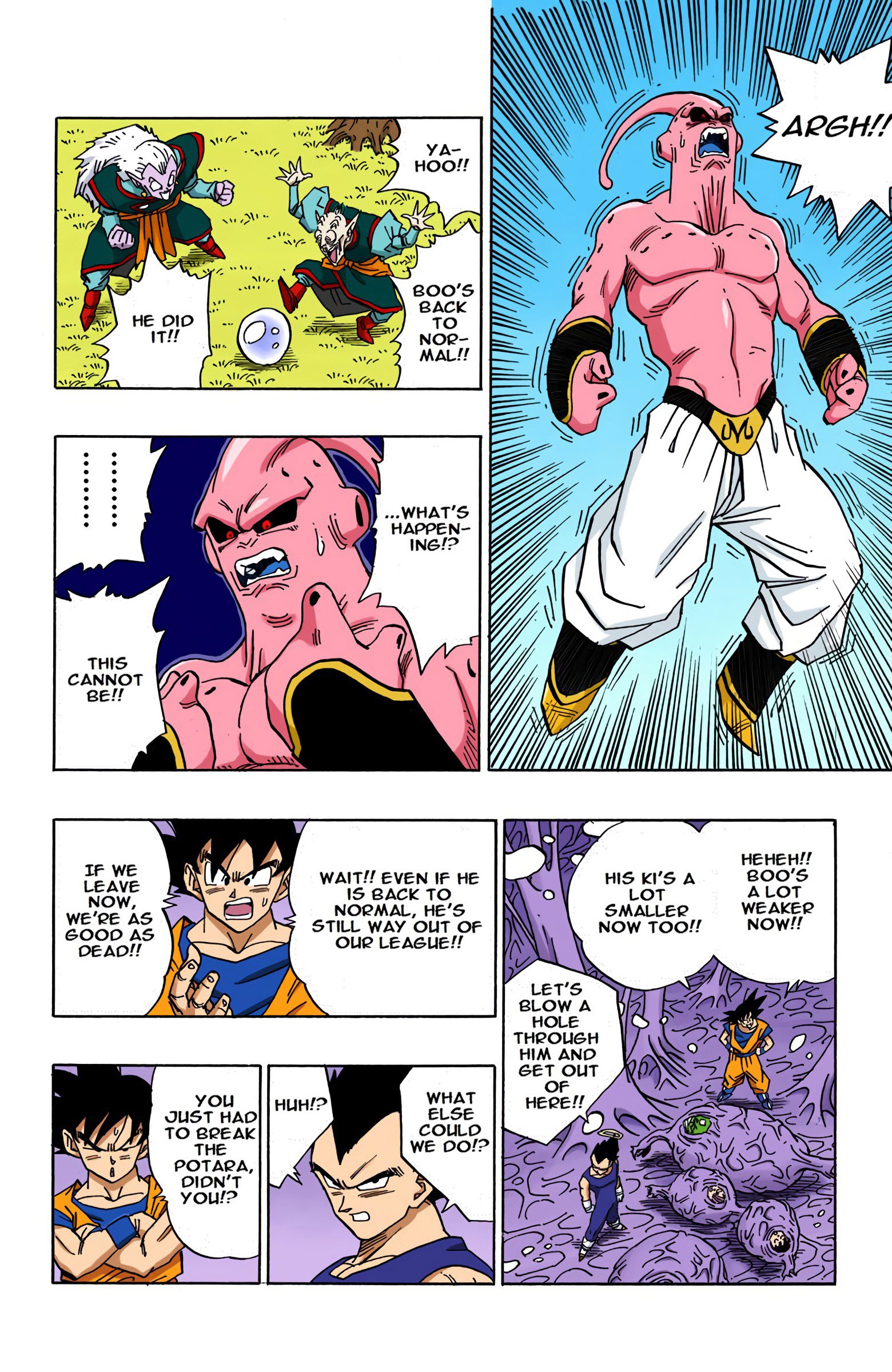 DBZ Majin Buu Saga Colored Manga