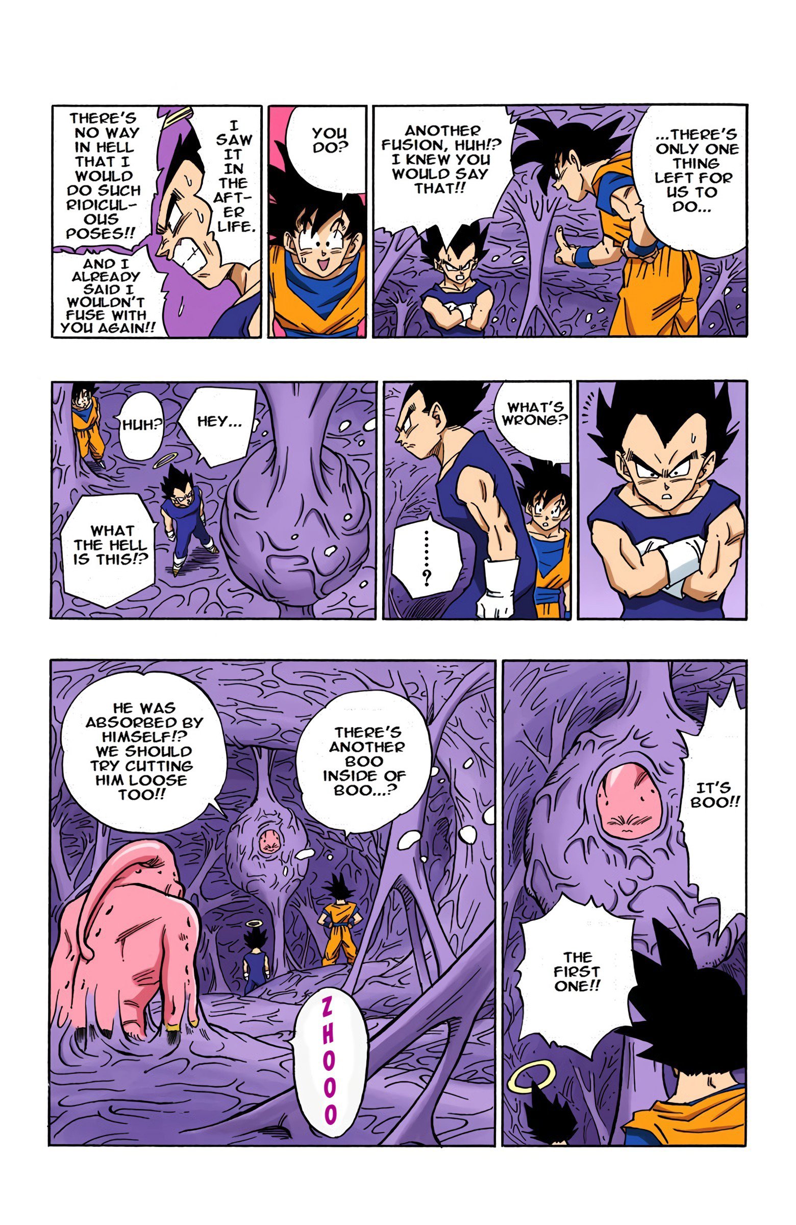 DBZ Majin Buu Saga Colored Manga