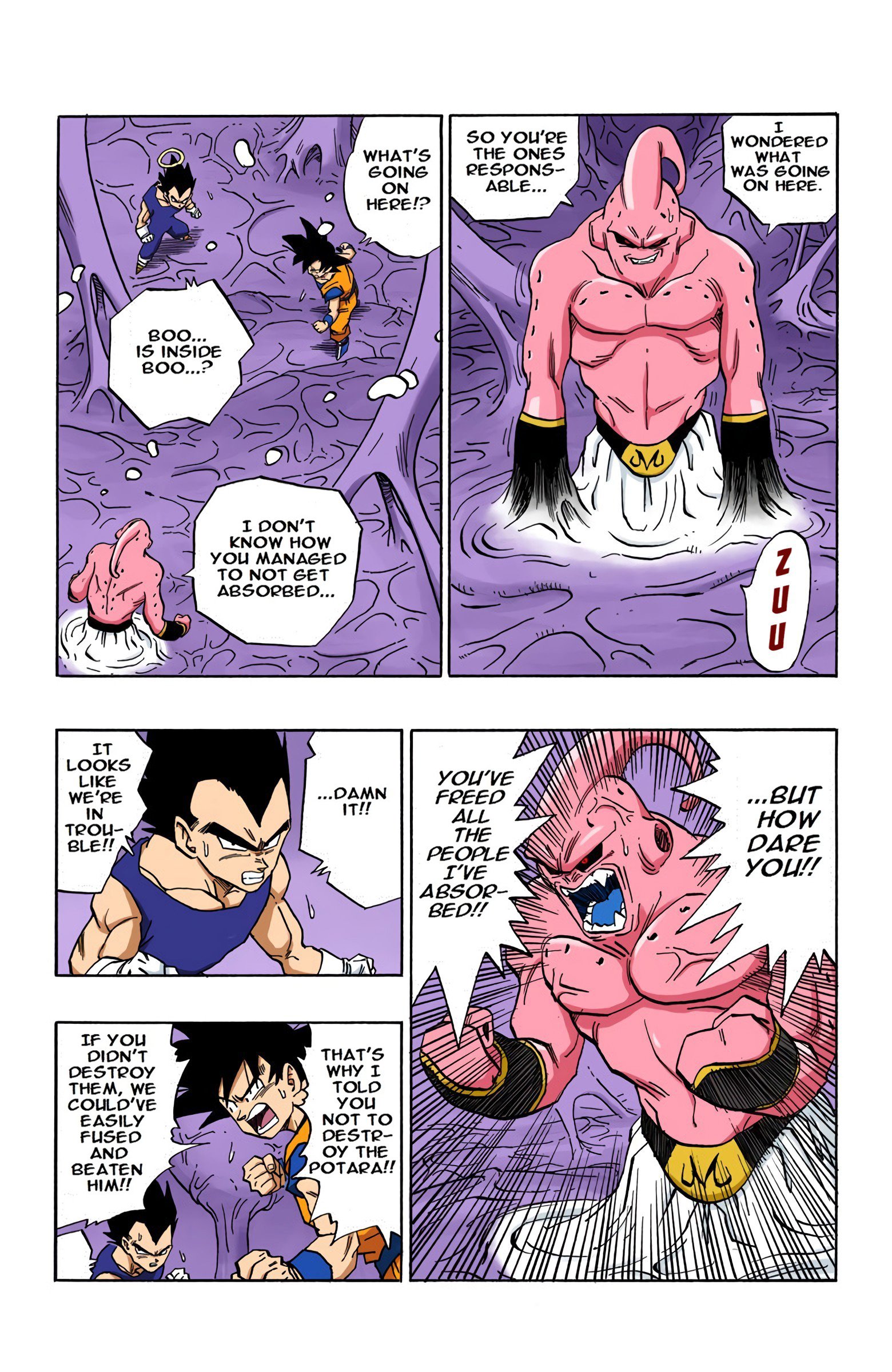 DBZ Majin Buu Saga Colored Manga