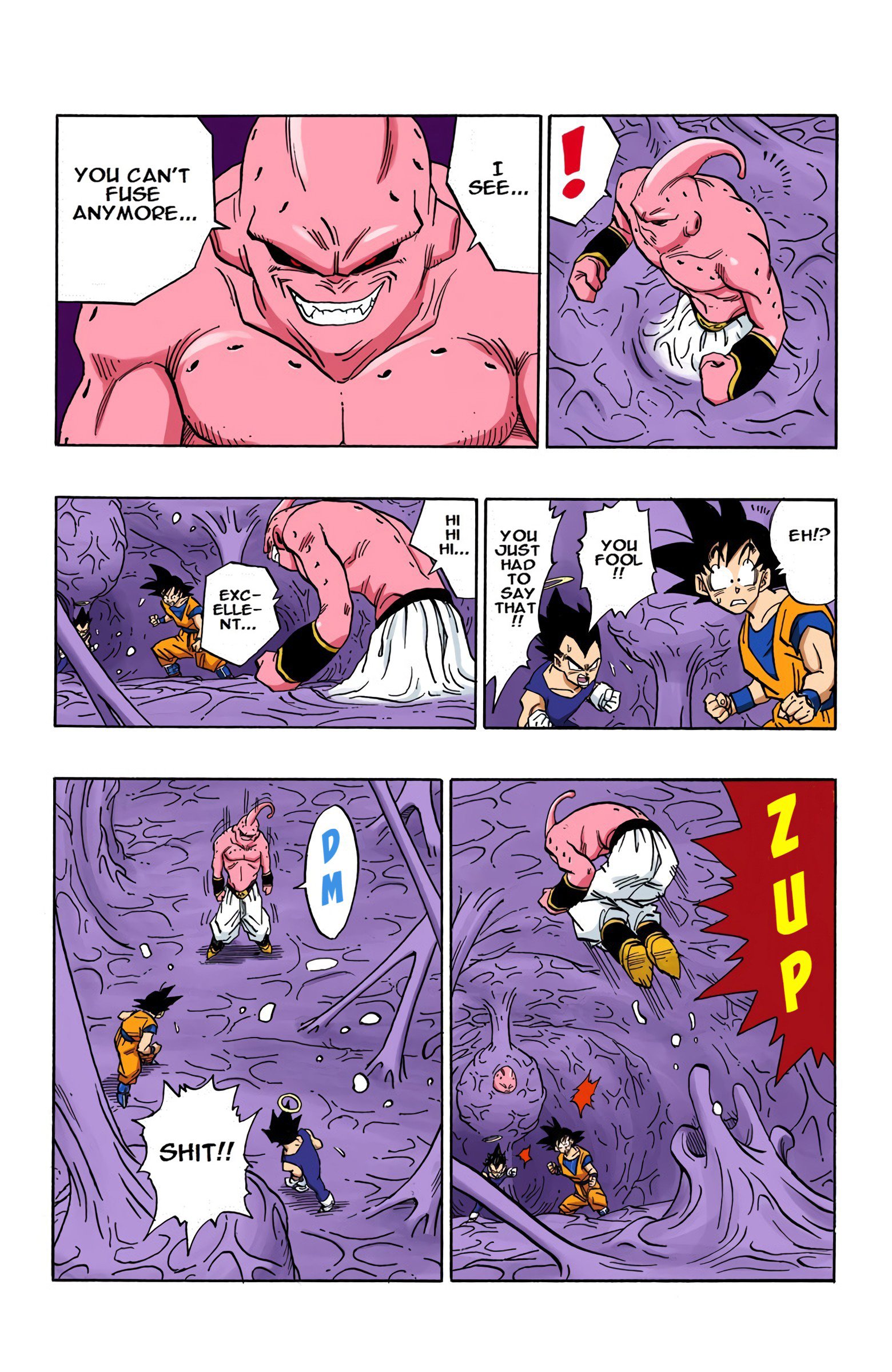 DBZ Majin Buu Saga Colored Manga