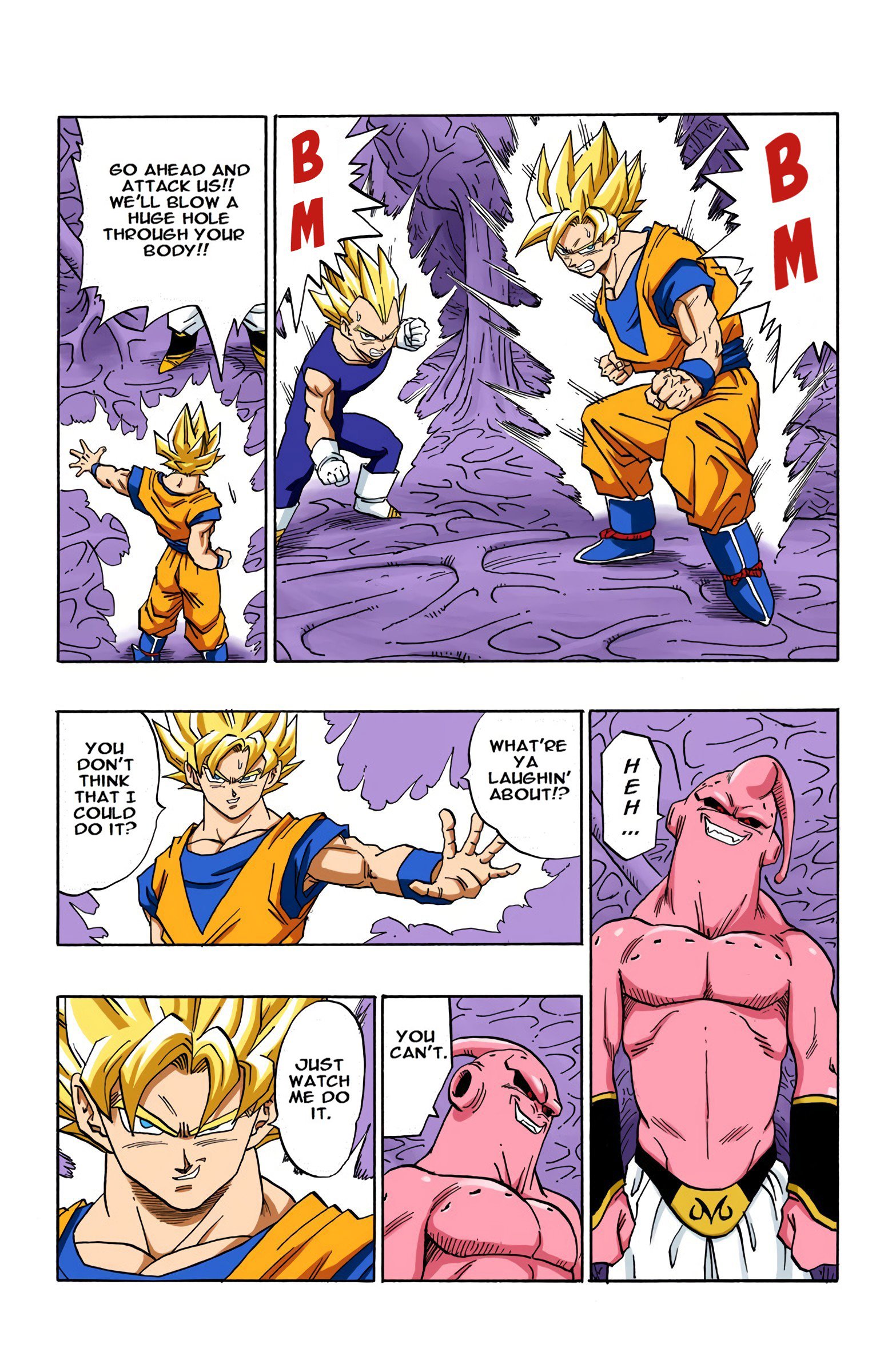 DBZ Majin Buu Saga Colored Manga